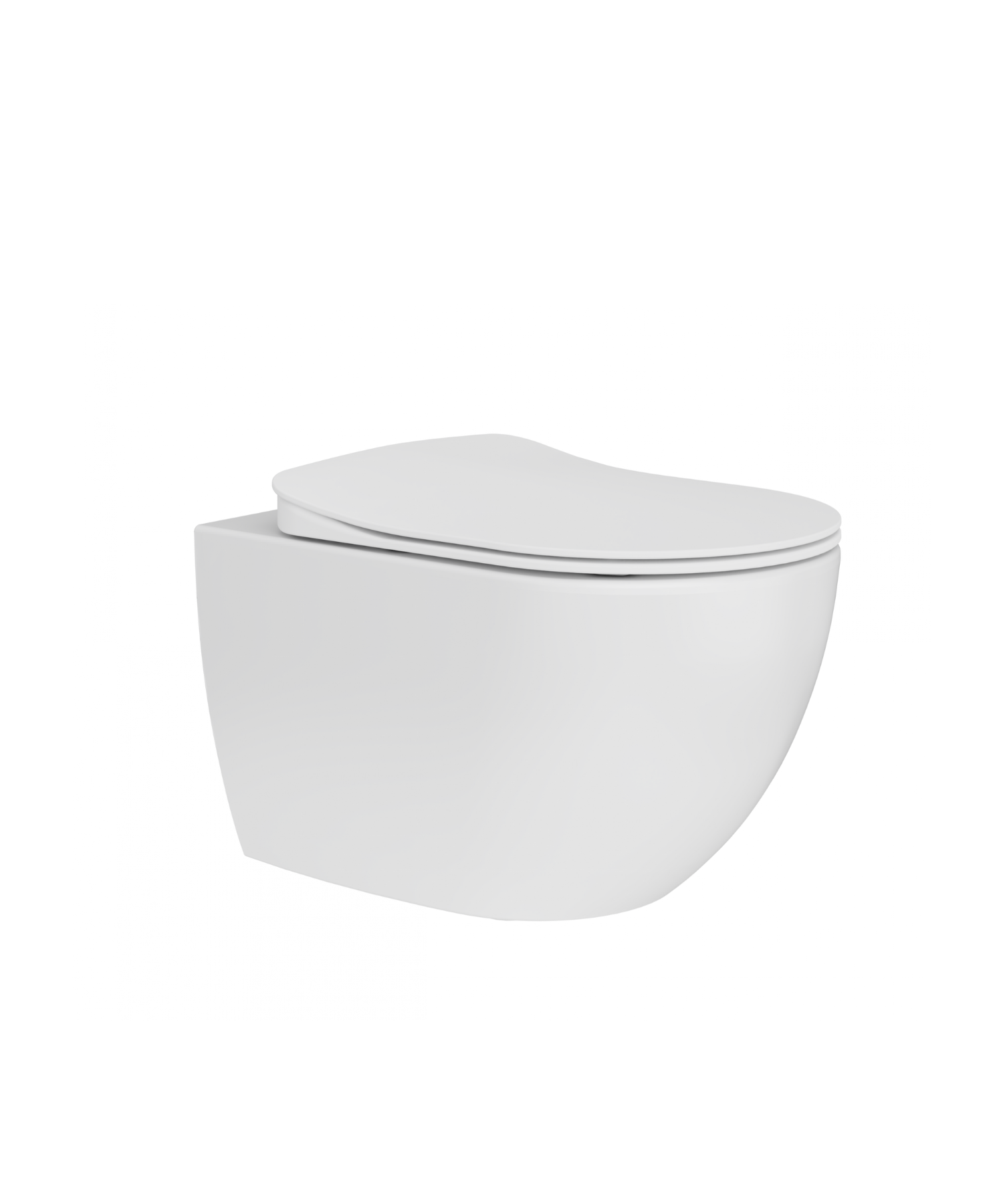Gratis Rim-Off Duroplast Slow Close WC-Sitz Perlmatt Weiß Set