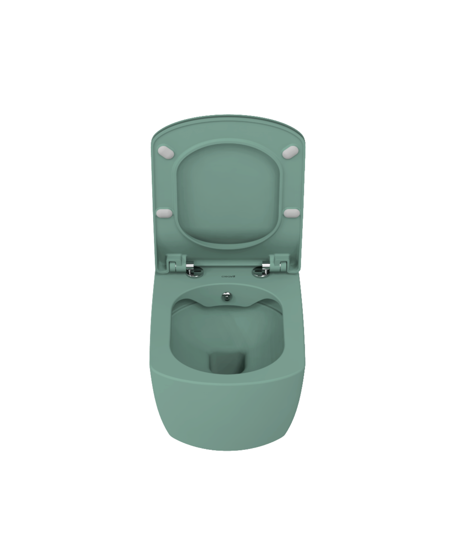 Elegant Rim-Off Duroplast Yavaş Kapanan Klozet Kapaklı Nil Yeşili Set