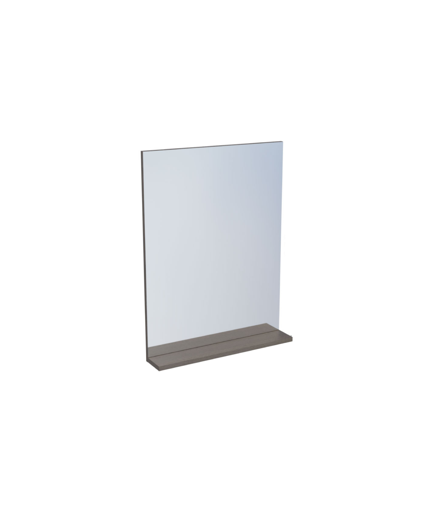 D10 60cm Melamin Regal Spiegel Anthrazit Eiche