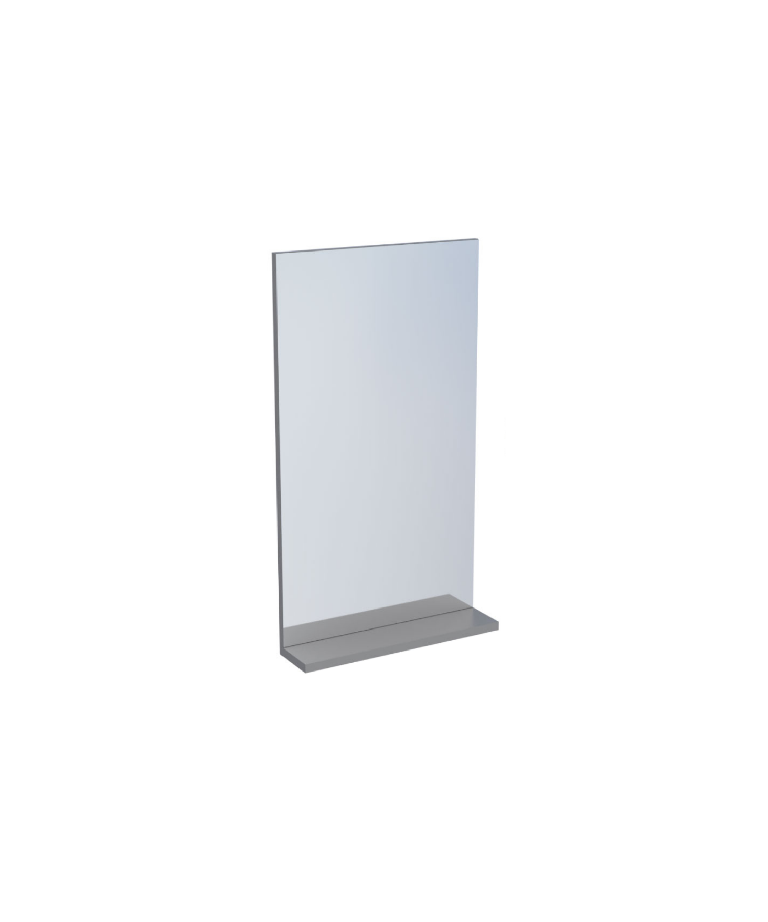 D10 45 cm Melamine Shelf Mirror Gray