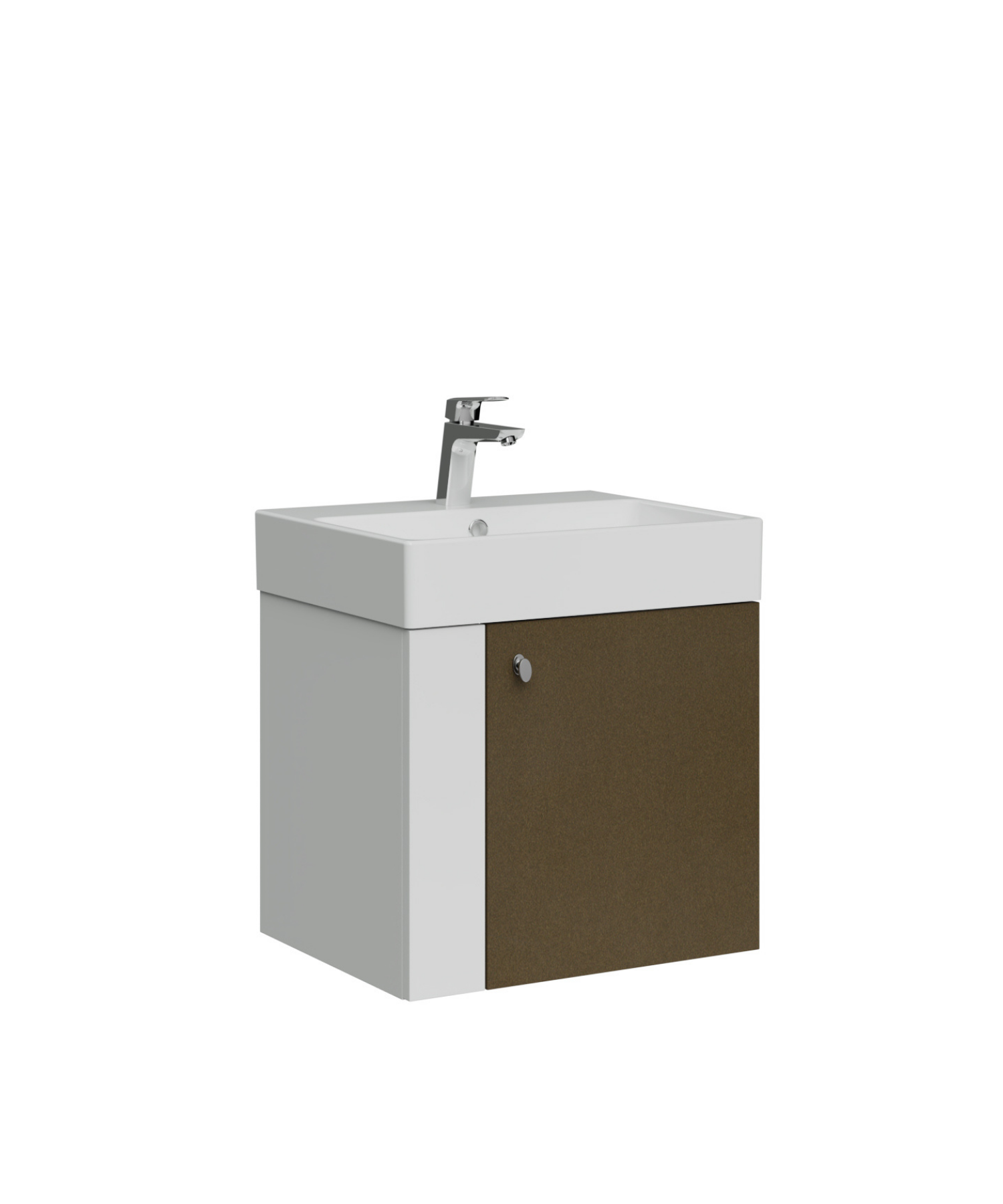 Font Lavabo Dolabı 50 cm Beyaz-Barok