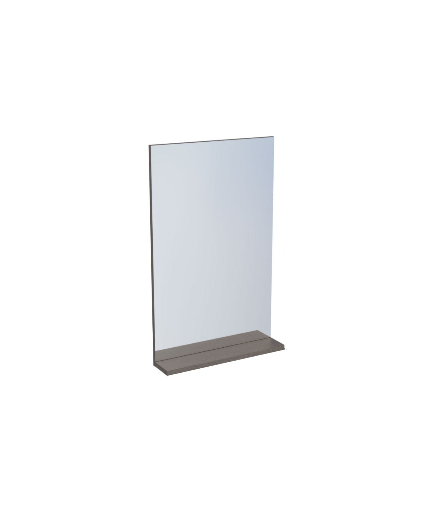 D10 50cm Melamin Regal Spiegel Anthrazit Eiche