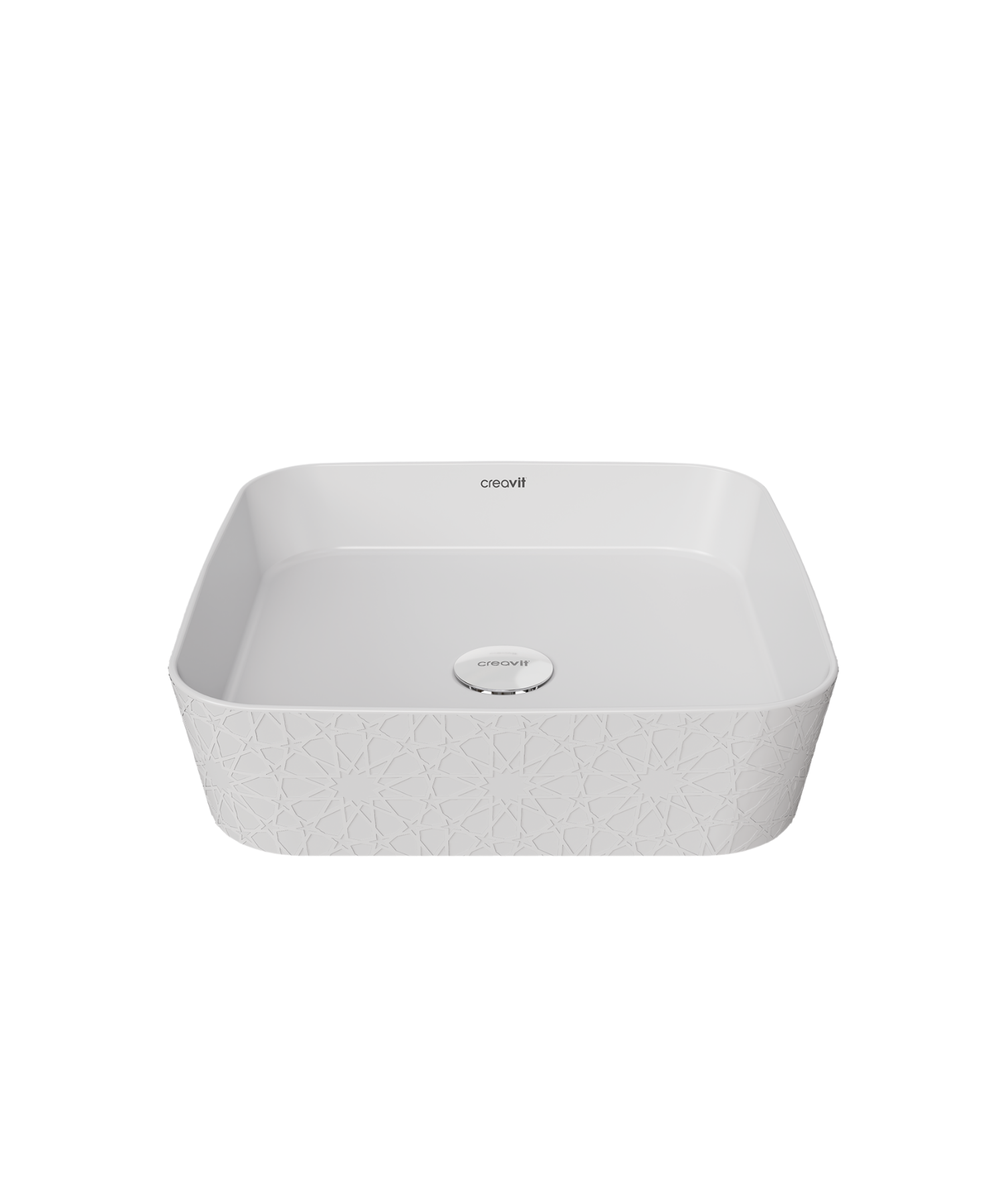 Loop Gen-Z Kare 40 cm Masa Üstü İnce Lavabo Selçuklu Extra Beyaz