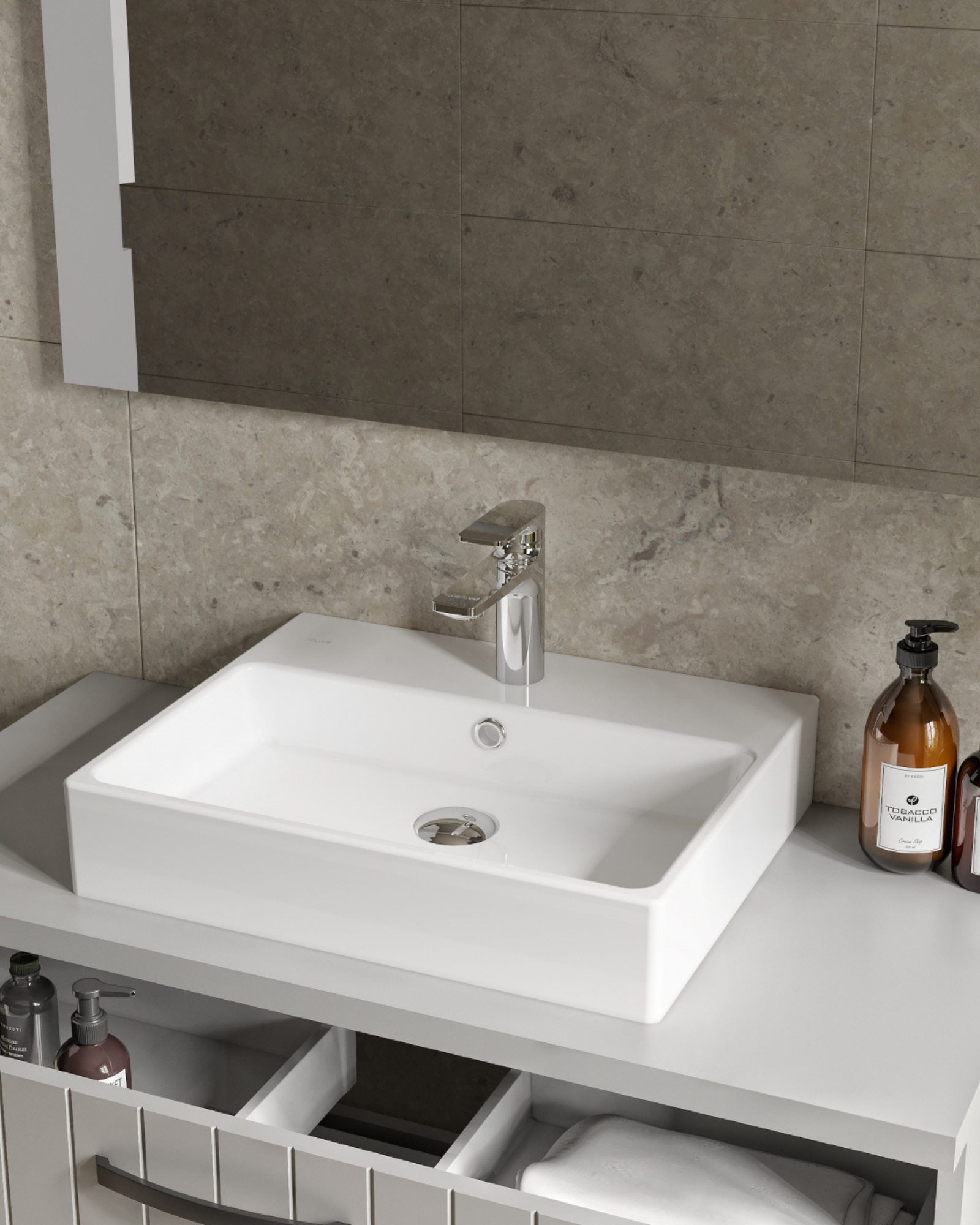 Luna Lavabo Armatürü Krom