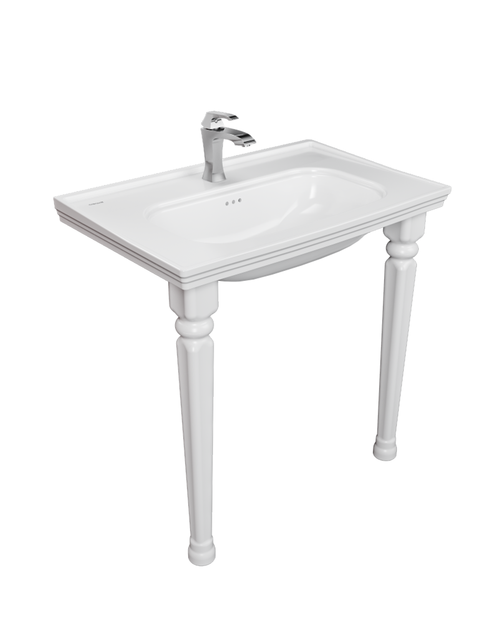 Antik Dolap Uyumlu 80 Cm Lavabo ve Ayak Seti