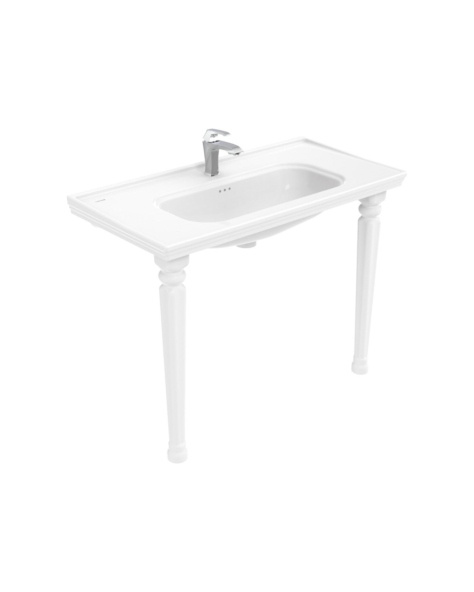 Antik Dolap Uyumlu 100 Cm Lavabo ve Ayak Seti