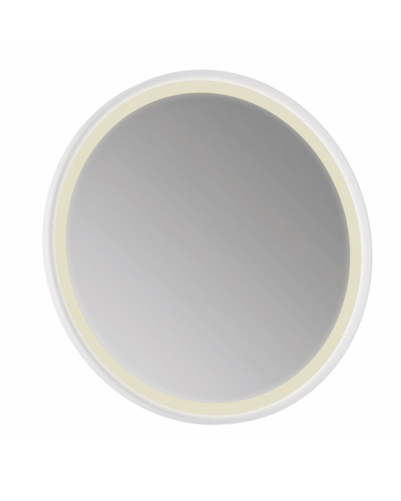 Patara Runder LED-Spiegel 85 cm Mattweiß