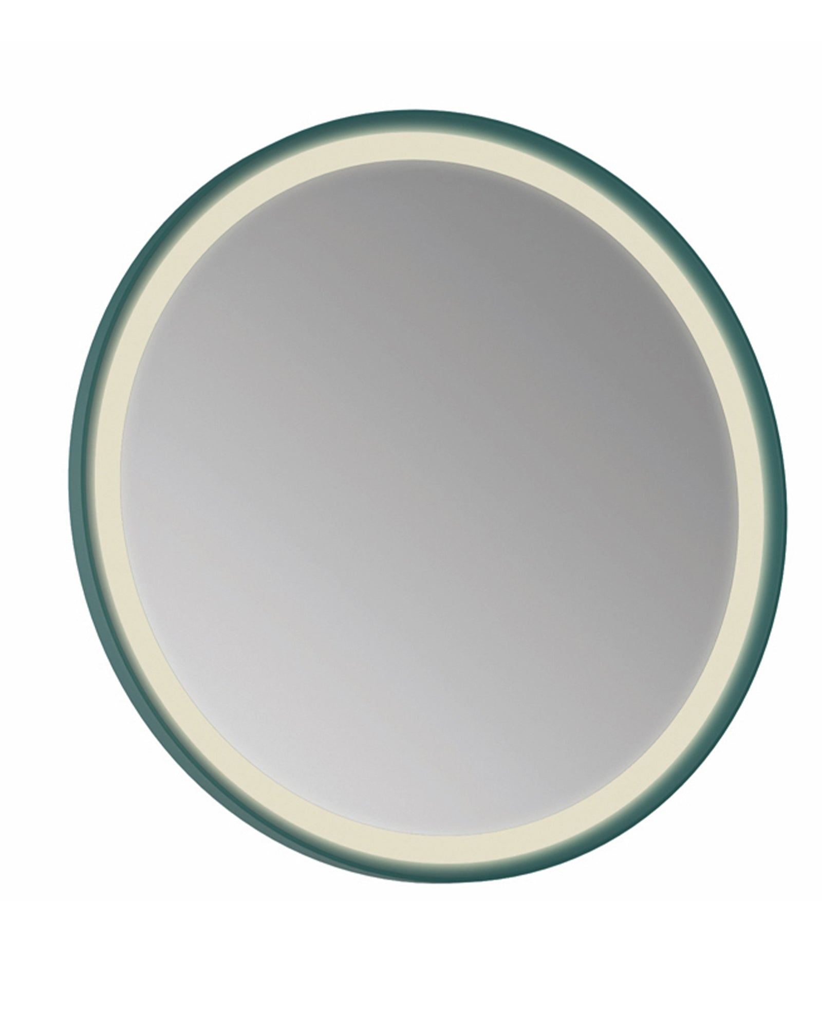 Patara Round LED Mirror 85cm Matte Green