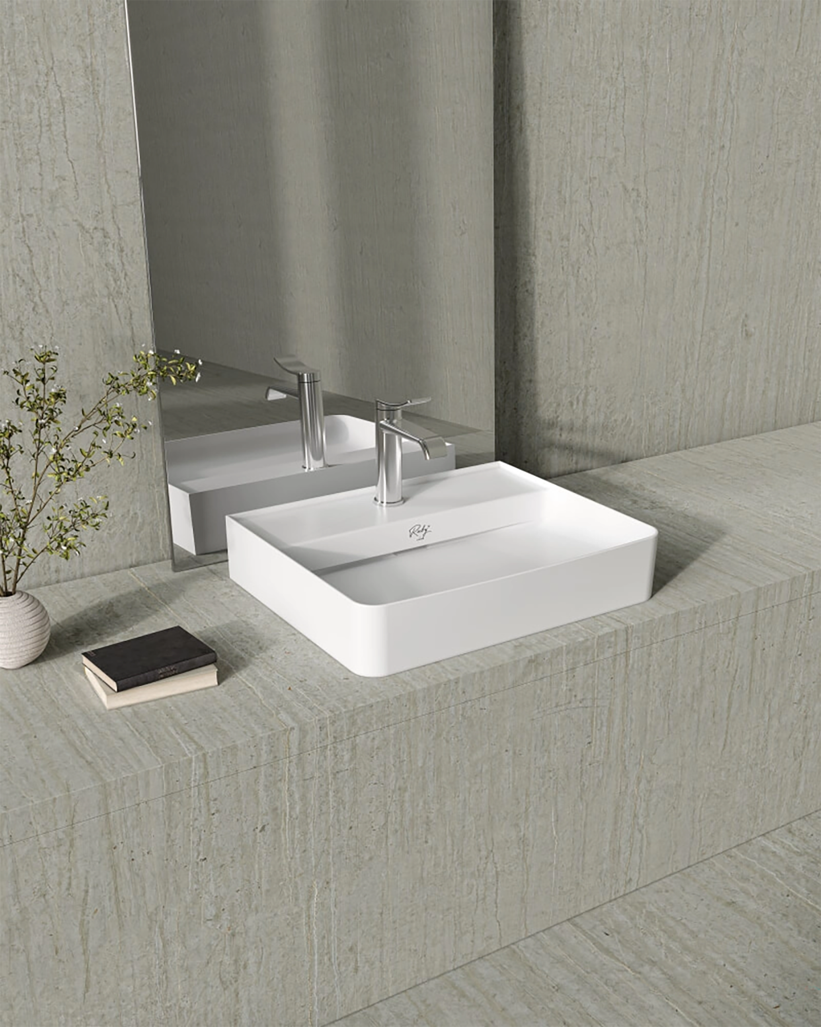 Ruby Recto Tezgah Üzeri Lavabo 50*40 Cm