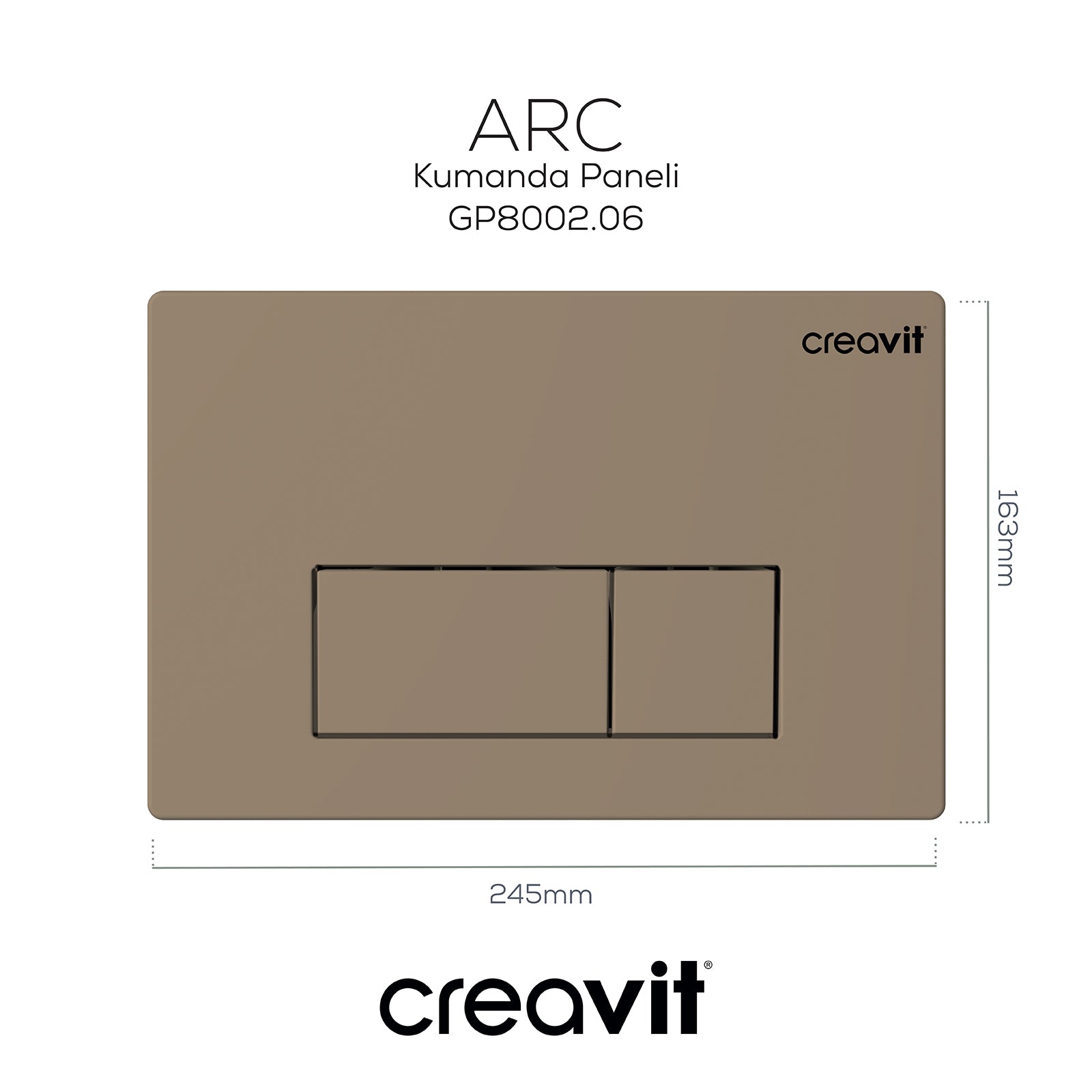 Arc Mat Cappucino Boyalı Kumanda Paneli