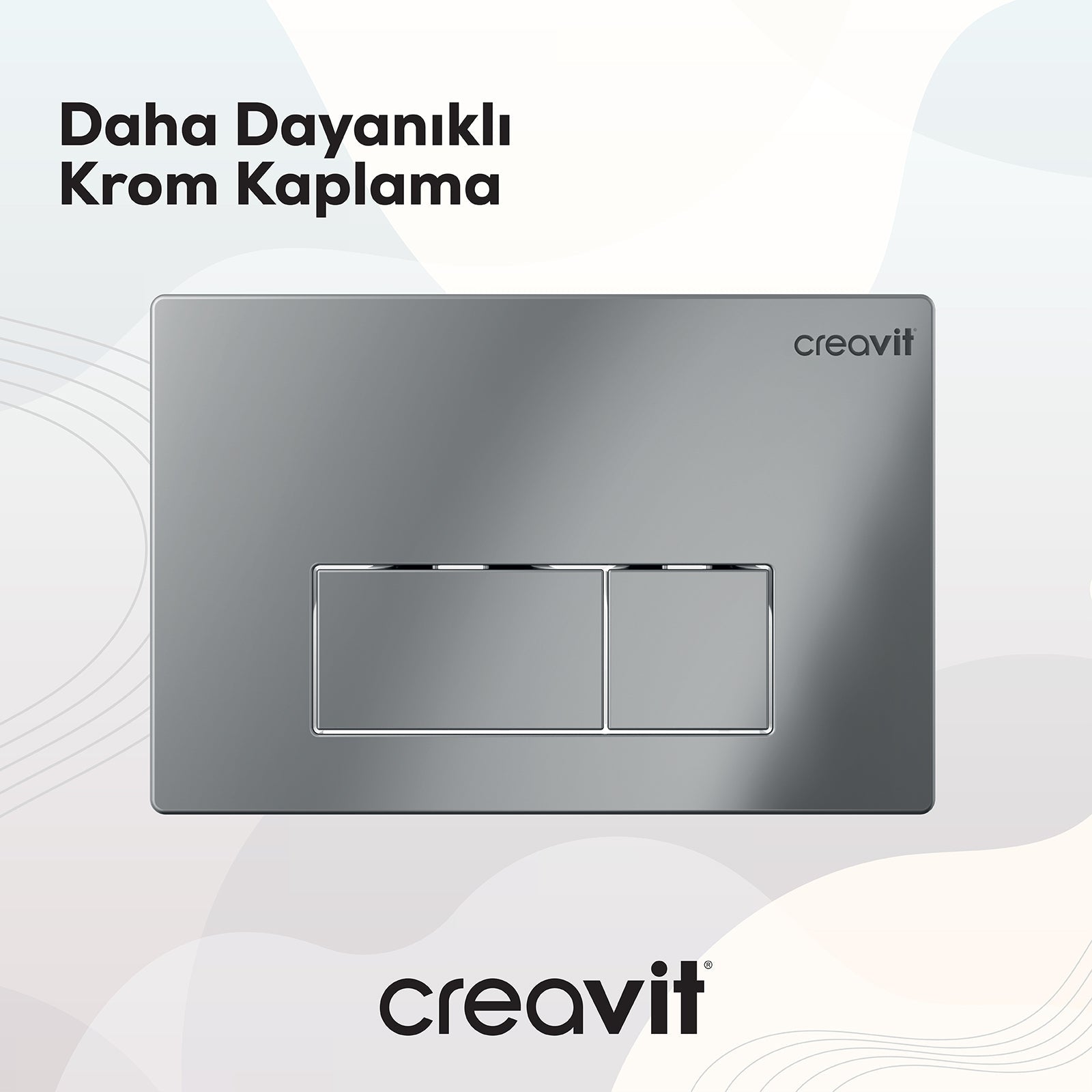 Arc Parlak Krom Kaplama Kumanda Paneli
