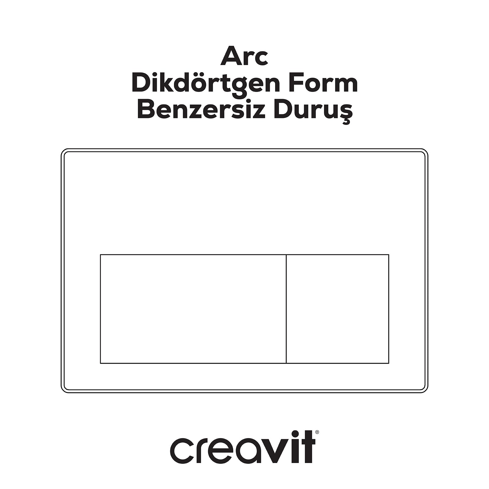 Arc Parlak Krom Kaplama Kumanda Paneli