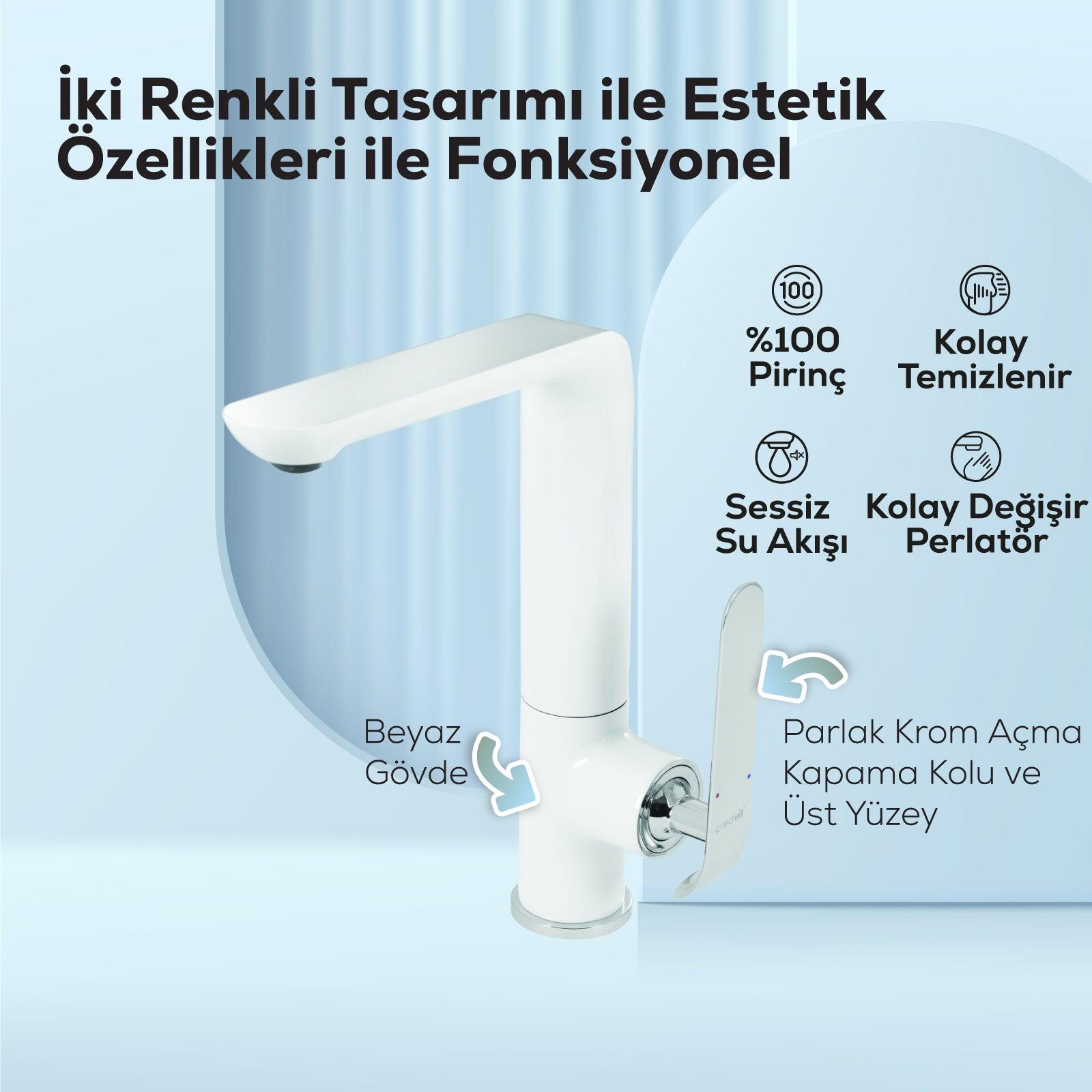 Bloom Kitchen Faucet White