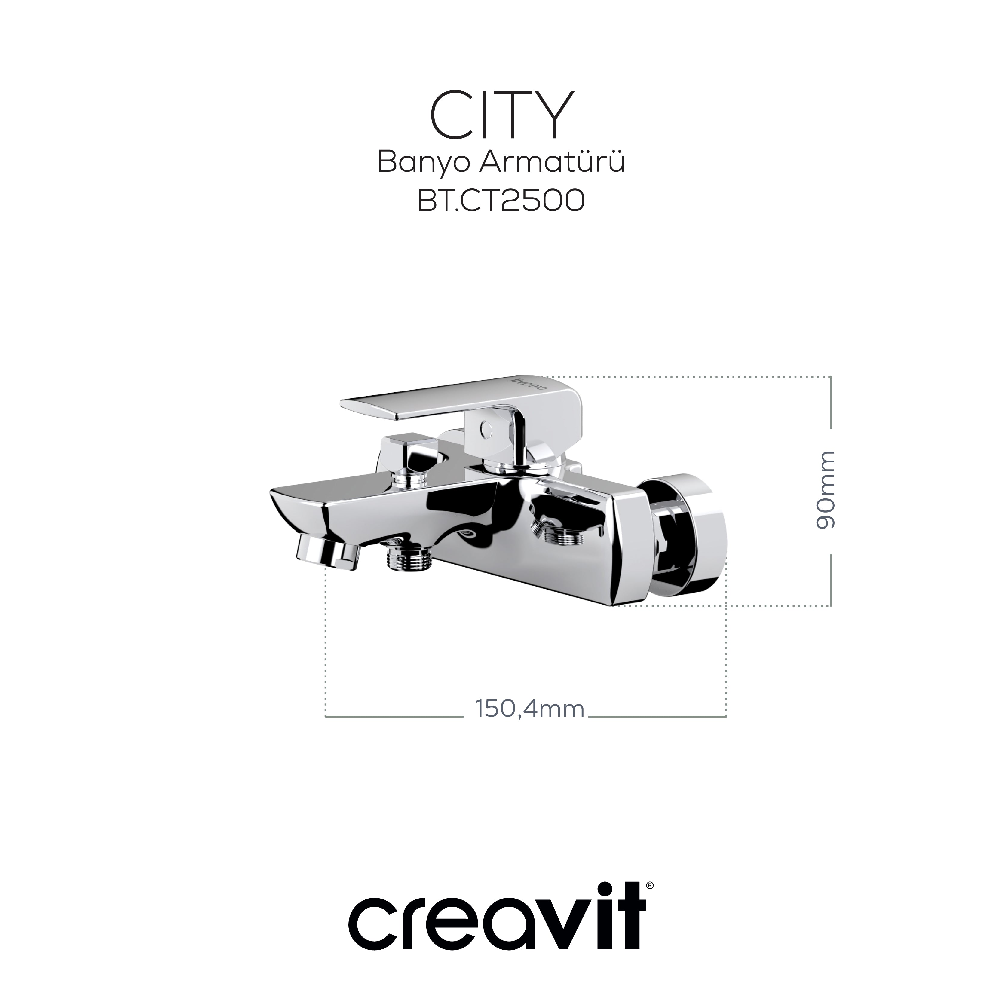 City Bathroom Faucet Chrome
