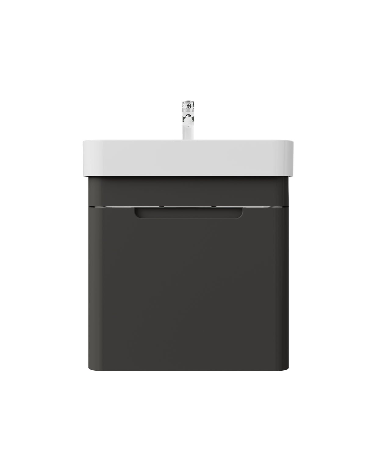 Colorit Lavabo Dolabı Kapaklı 60 Cm Antrasit