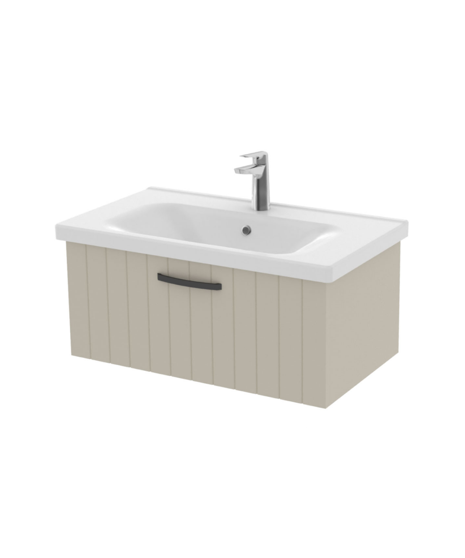 D10 Eksen Lavabo Dolabı Çekmeceli 80 cm Dafne Lake