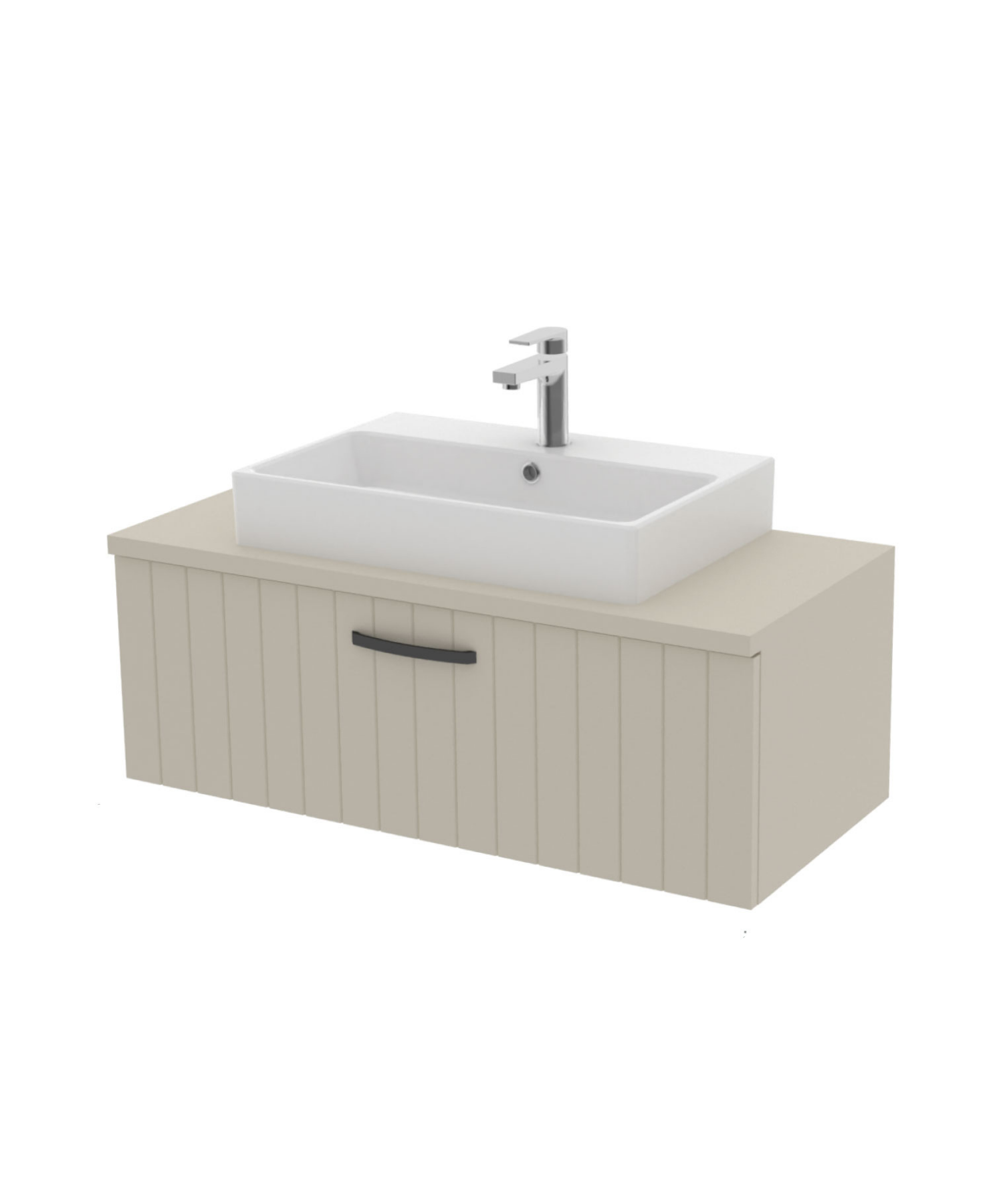 D10 Next Lavabo Dolabı Çekmeceli 100 cm Dafne Lake