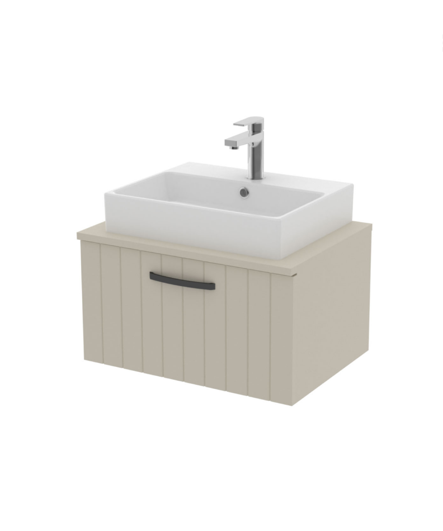 D10 Next Lavabo Dolabı Çekmeceli 65 cm Dafne Lake Kapak