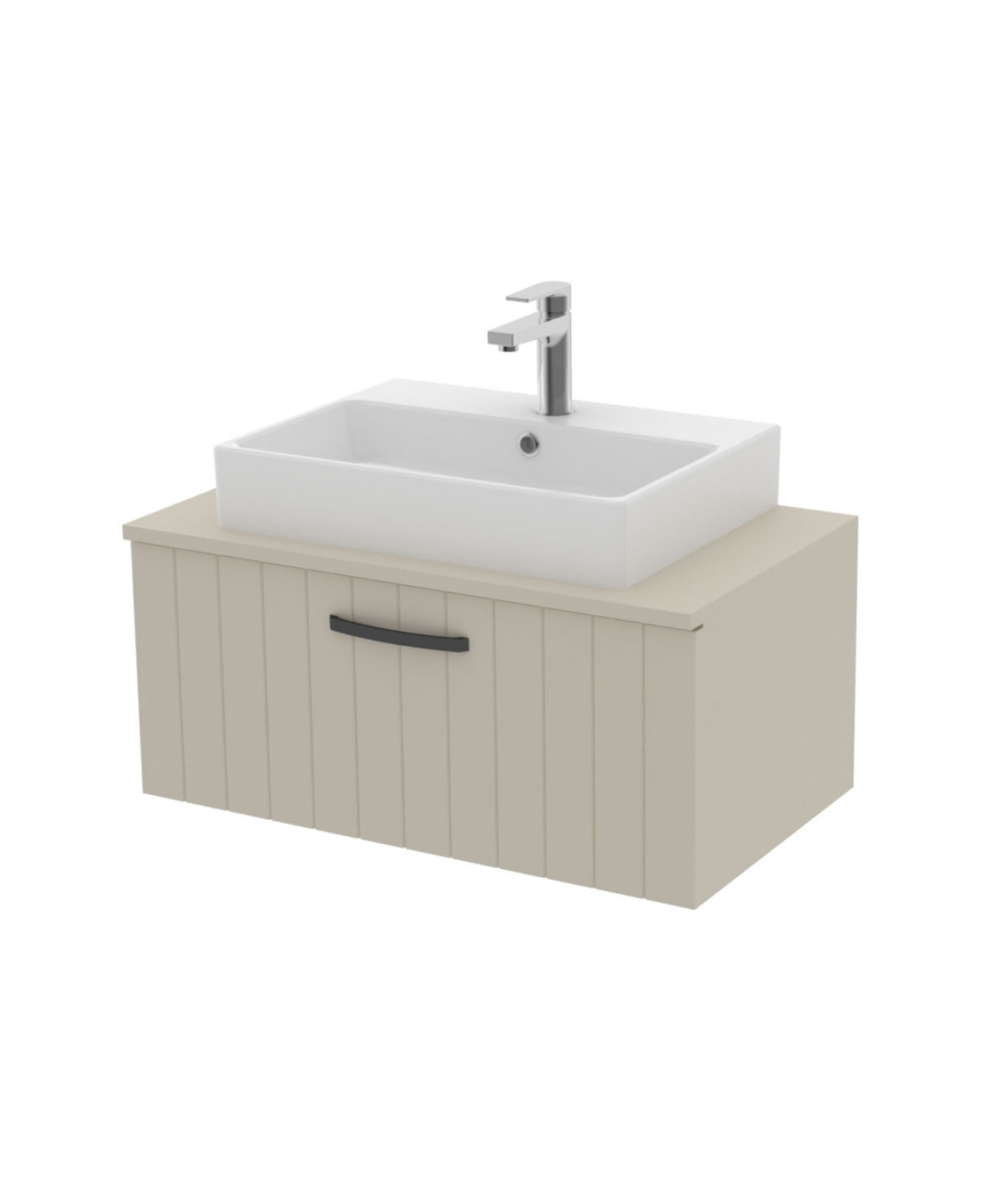D10 Next Lavabo Dolabı Çekmeceli 80 cm Dafne Lake
