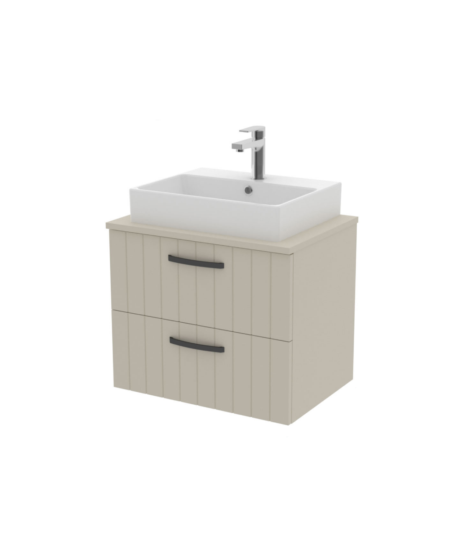 D10 Next Lavabo Dolabı İki Çekmeceli 65 cm Dafne Lake Kapak
