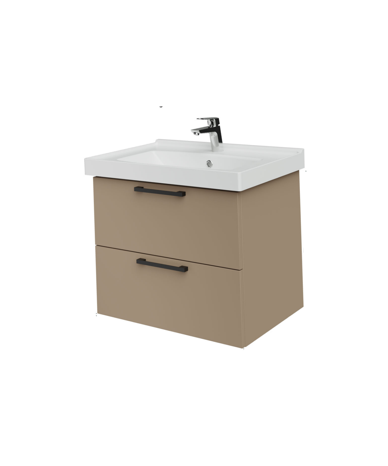 D20 65 cm Waschbeckenunterschrank Dafne mit Melamin-Bezug (zerlegt)