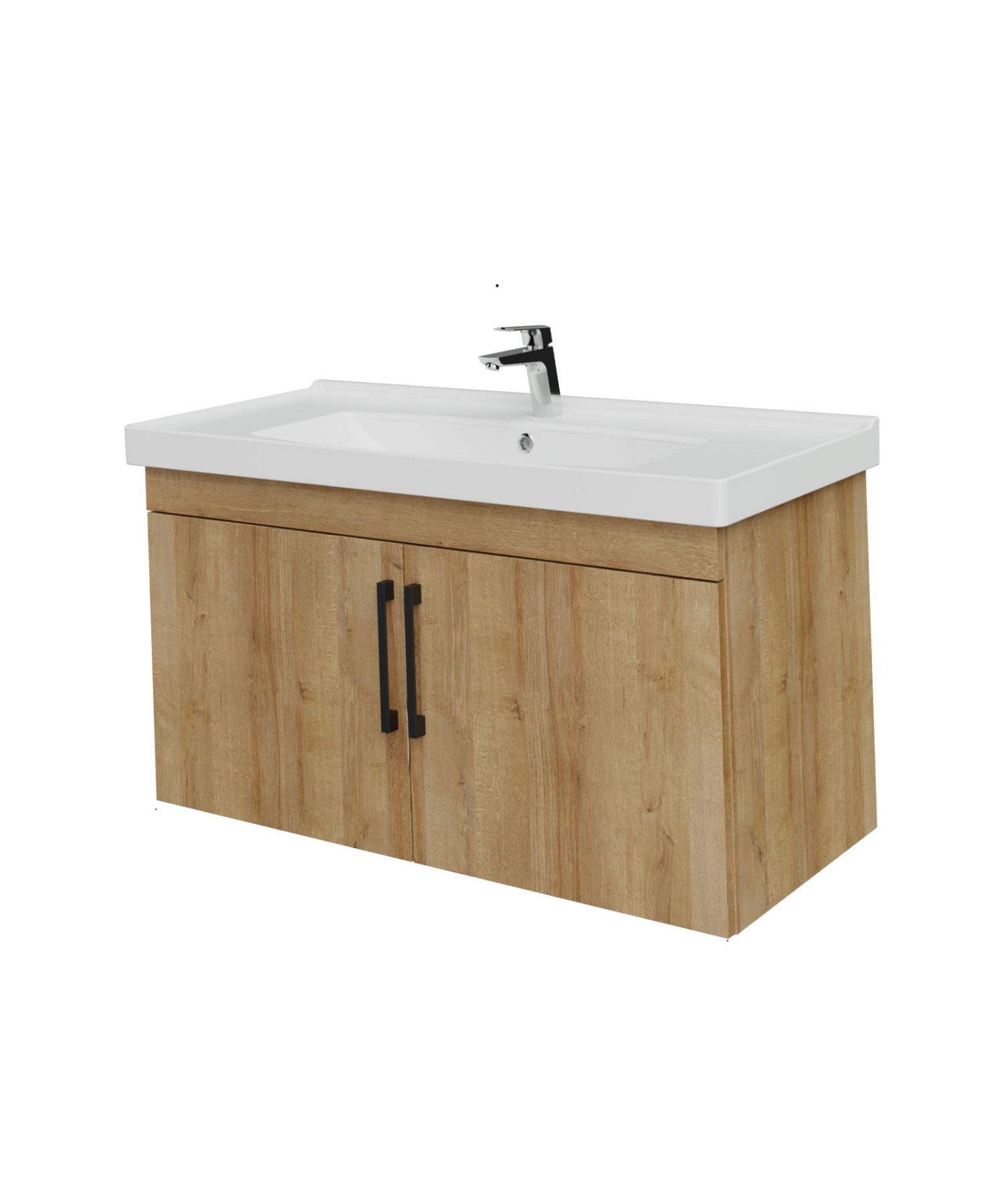 Creavit, D20 Lavabo Dolabı Kapaklı 100 cm, Everest Melamin Kapak