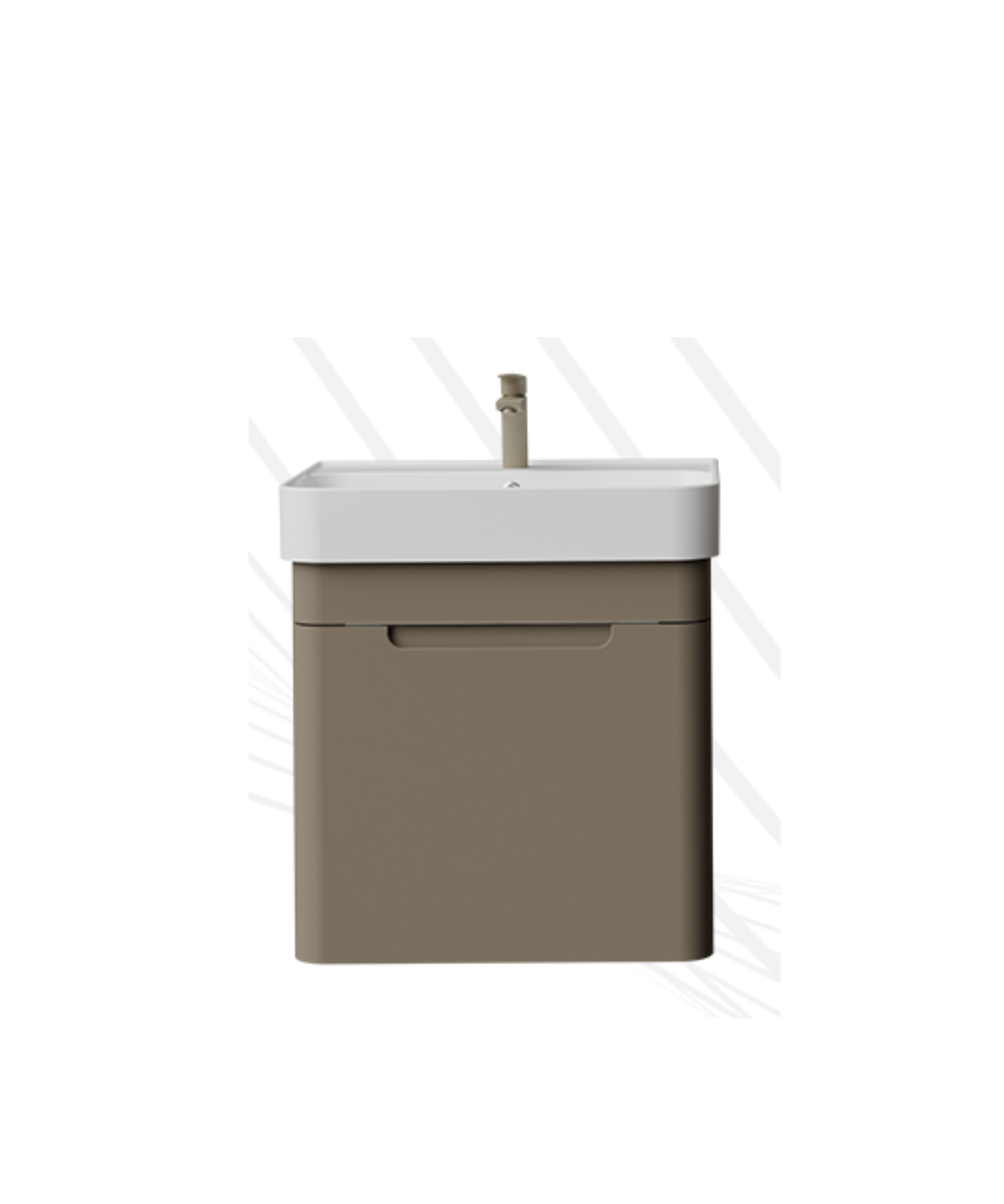 Colorit Schubladen-Waschbeckenschrank 60 cm Cappuccino