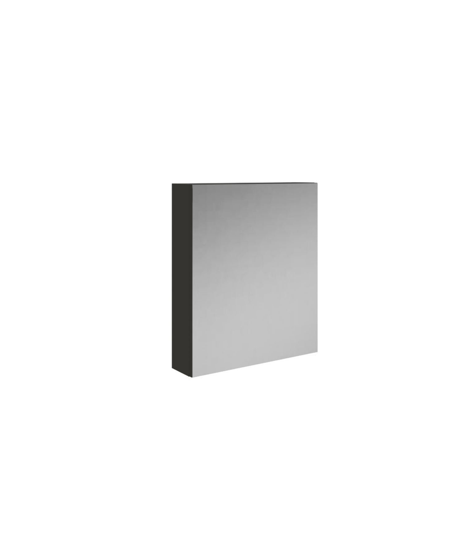 D20 60 cm Melamine Mirrored Cabinet Anthracite