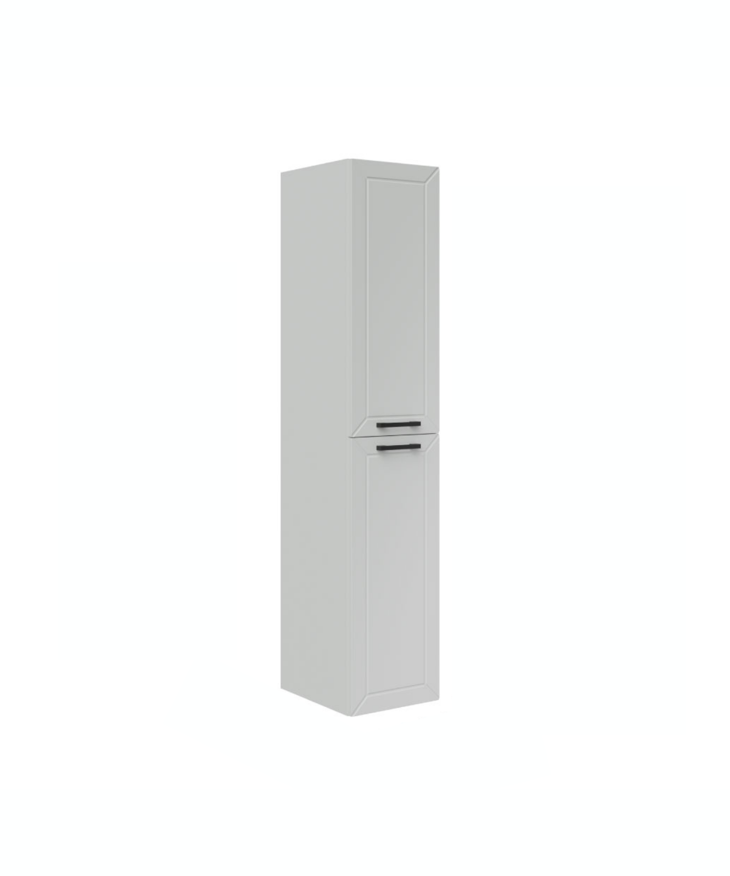 D20 30 Cm Sola Açılır Boy Dolabı Beyaz Lake Kapak (Demonte)