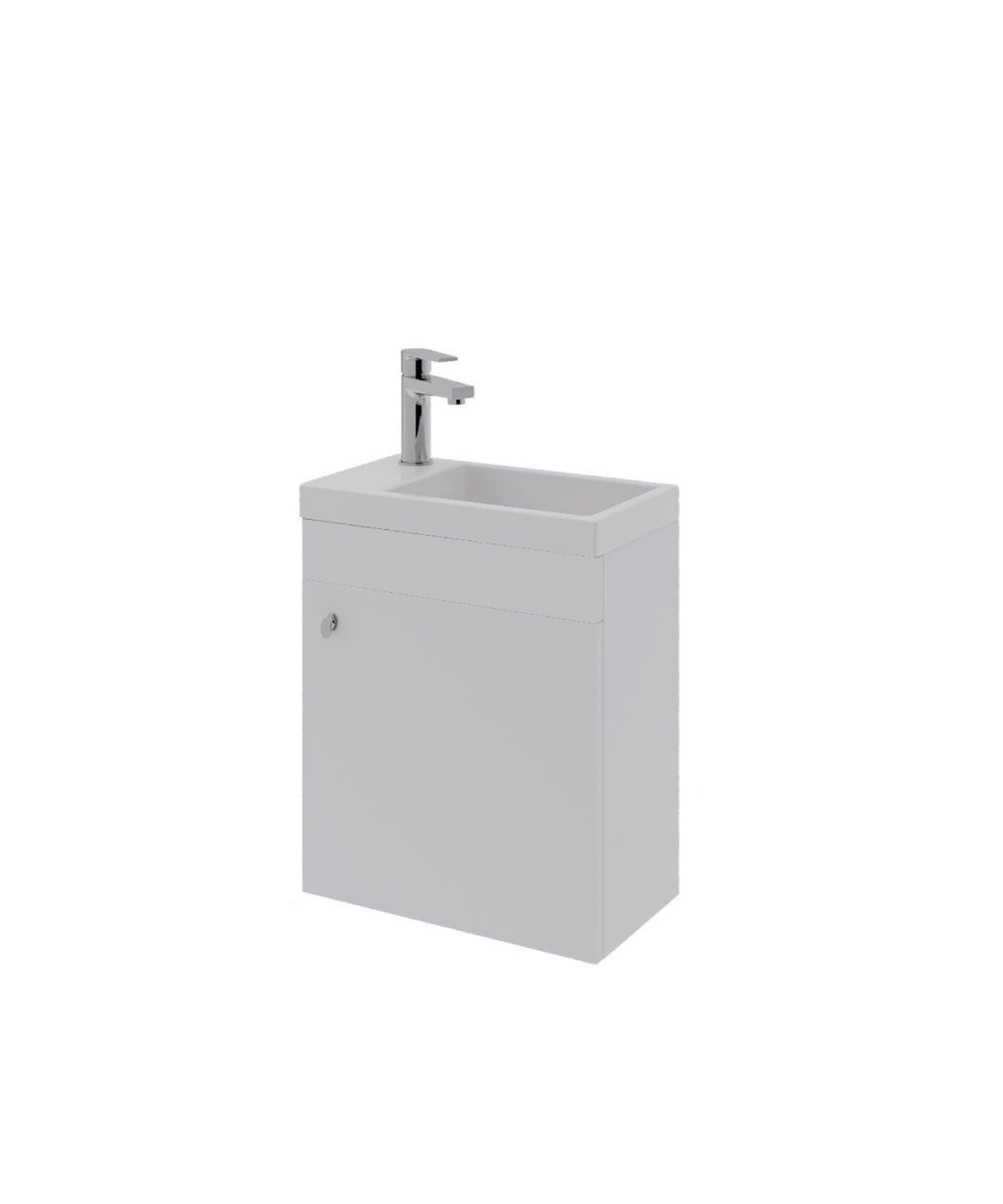 Diamond Sink Cabinet 45 cm White