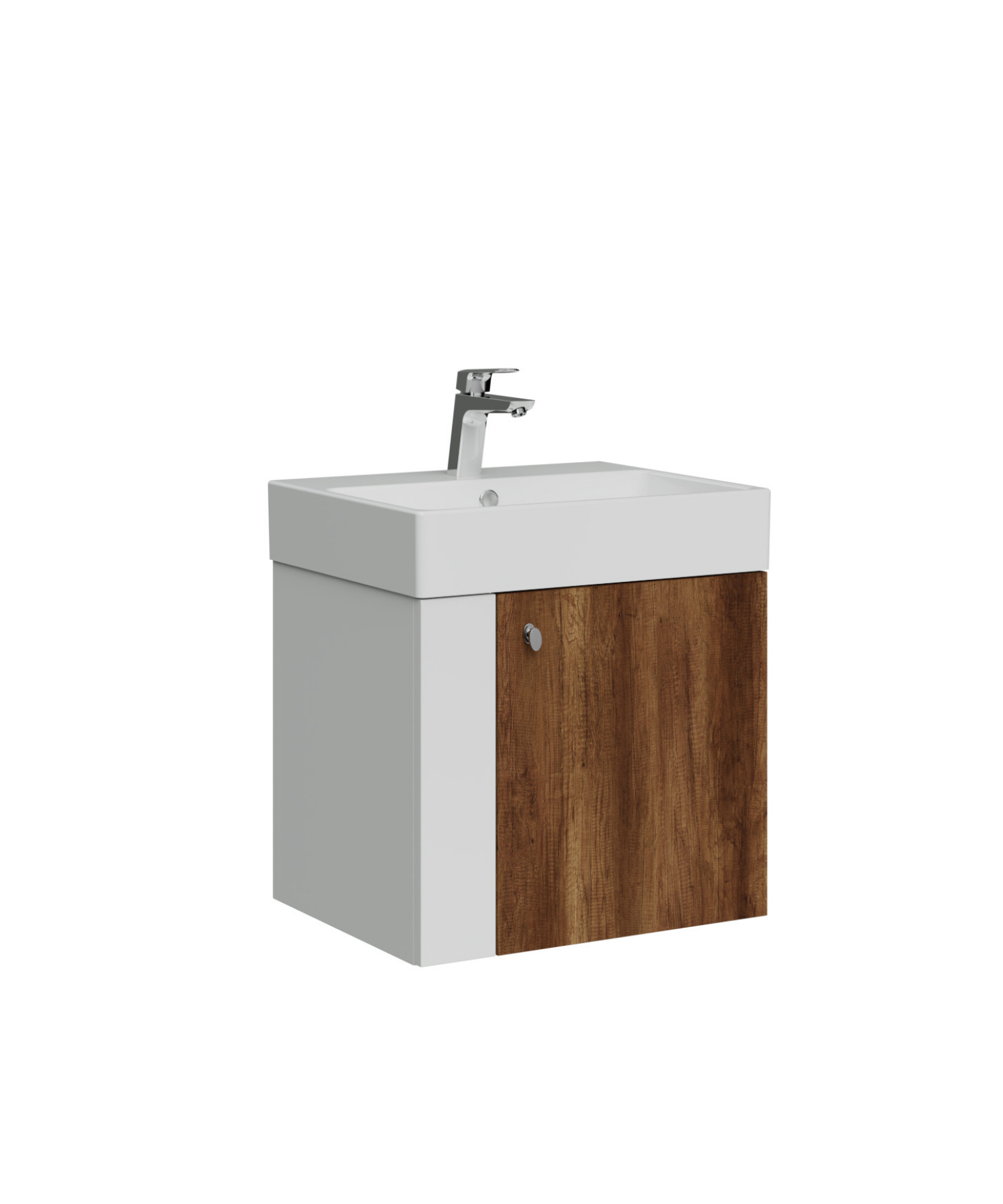 Font Lavabo Dolabı 50 cm Beyaz-Bakır