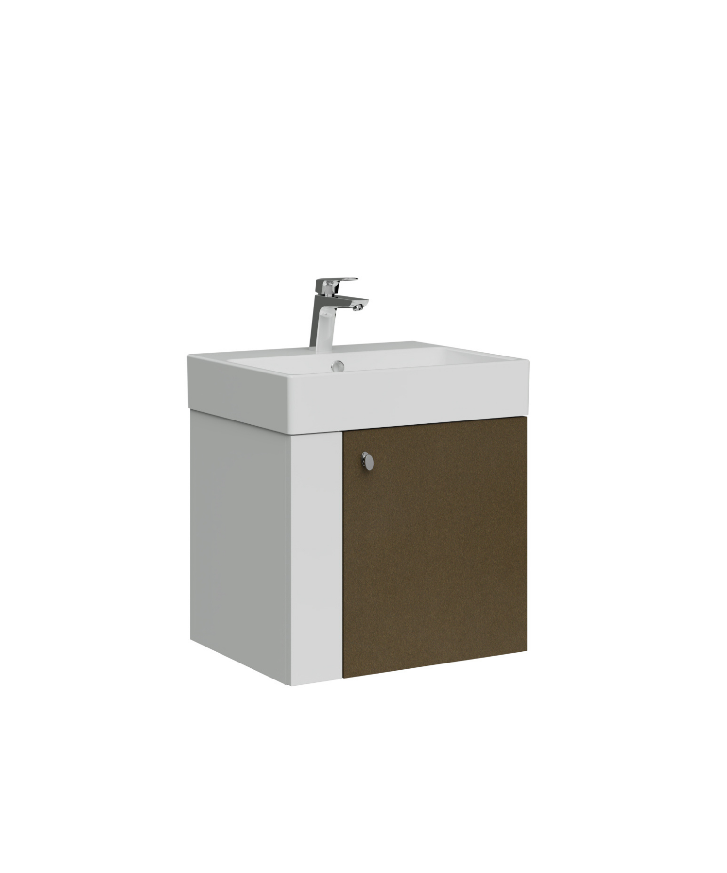 Font Lavabo Dolabı 50 cm Beyaz-Barok