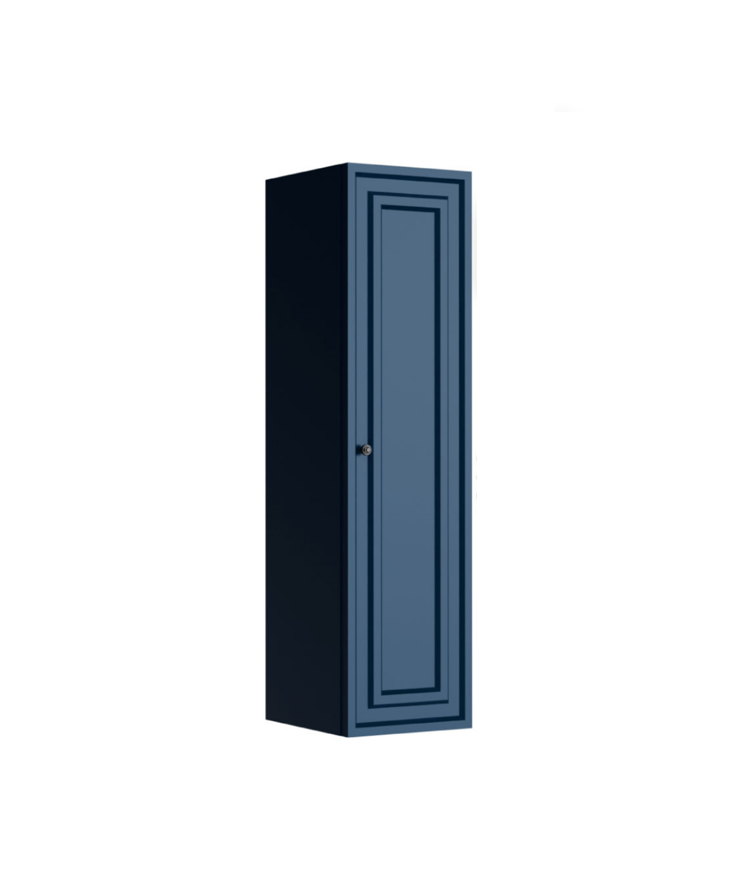Kayra Tall Cabinet 130cm Matte Safire Blue
