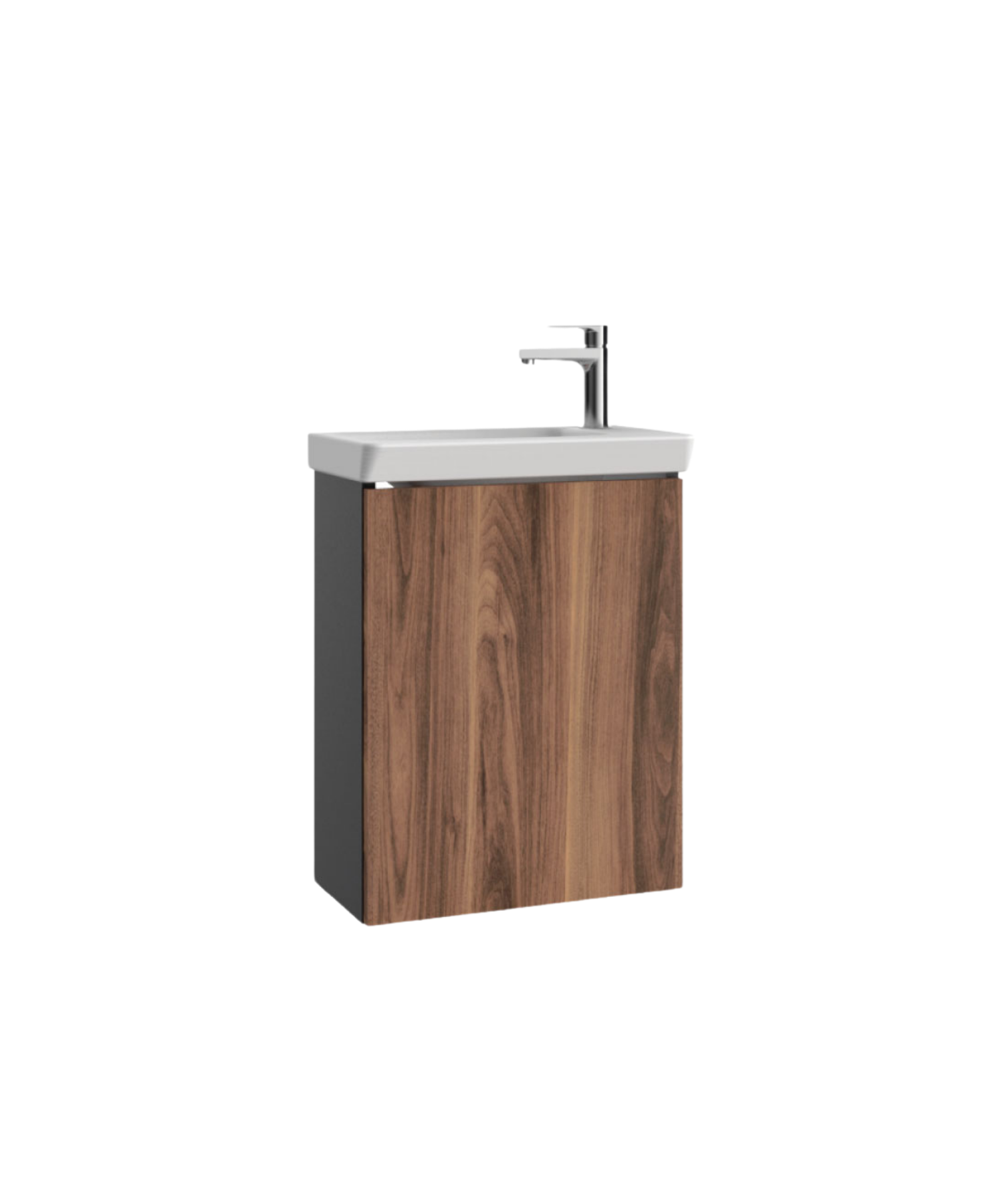 Mio Lavabo Dolabı 45 cm Antrasit-Açık Ceviz