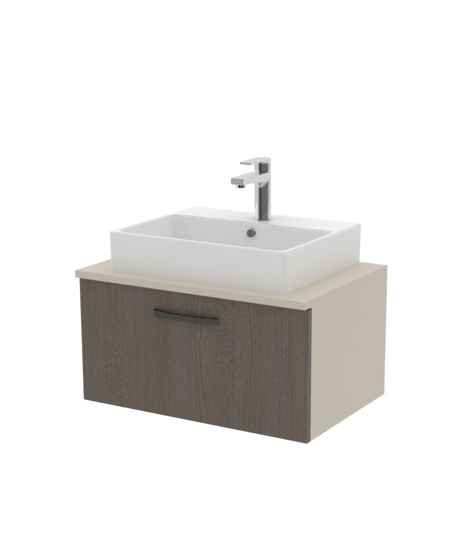 D10 Next Waschbeckenunterschrank mit Schubladen 65 cm Dafne Melamin
