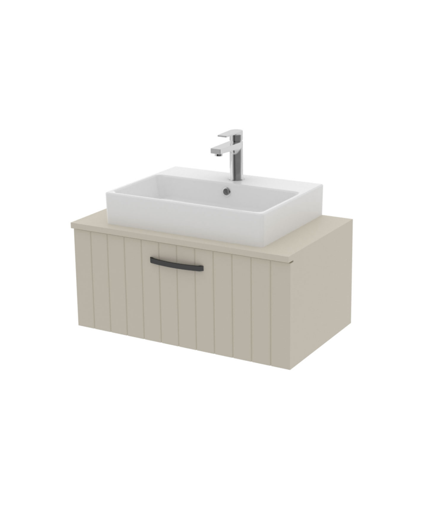 D10 Next Washbasin Cabinet with Drawers 80 cm Dafne Lake Cover