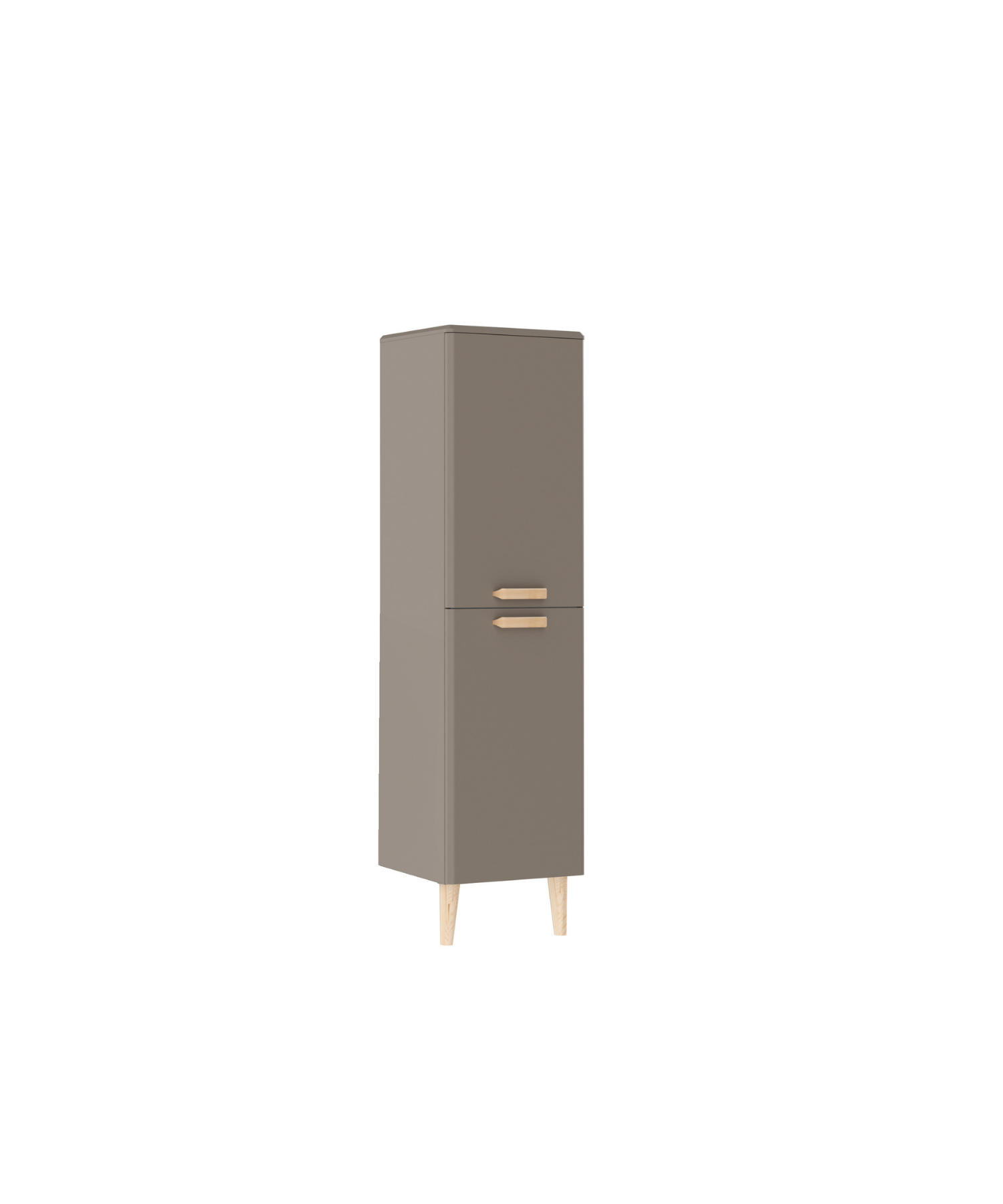 Patara Tall Cabinet 147cm Matte Cappuccino