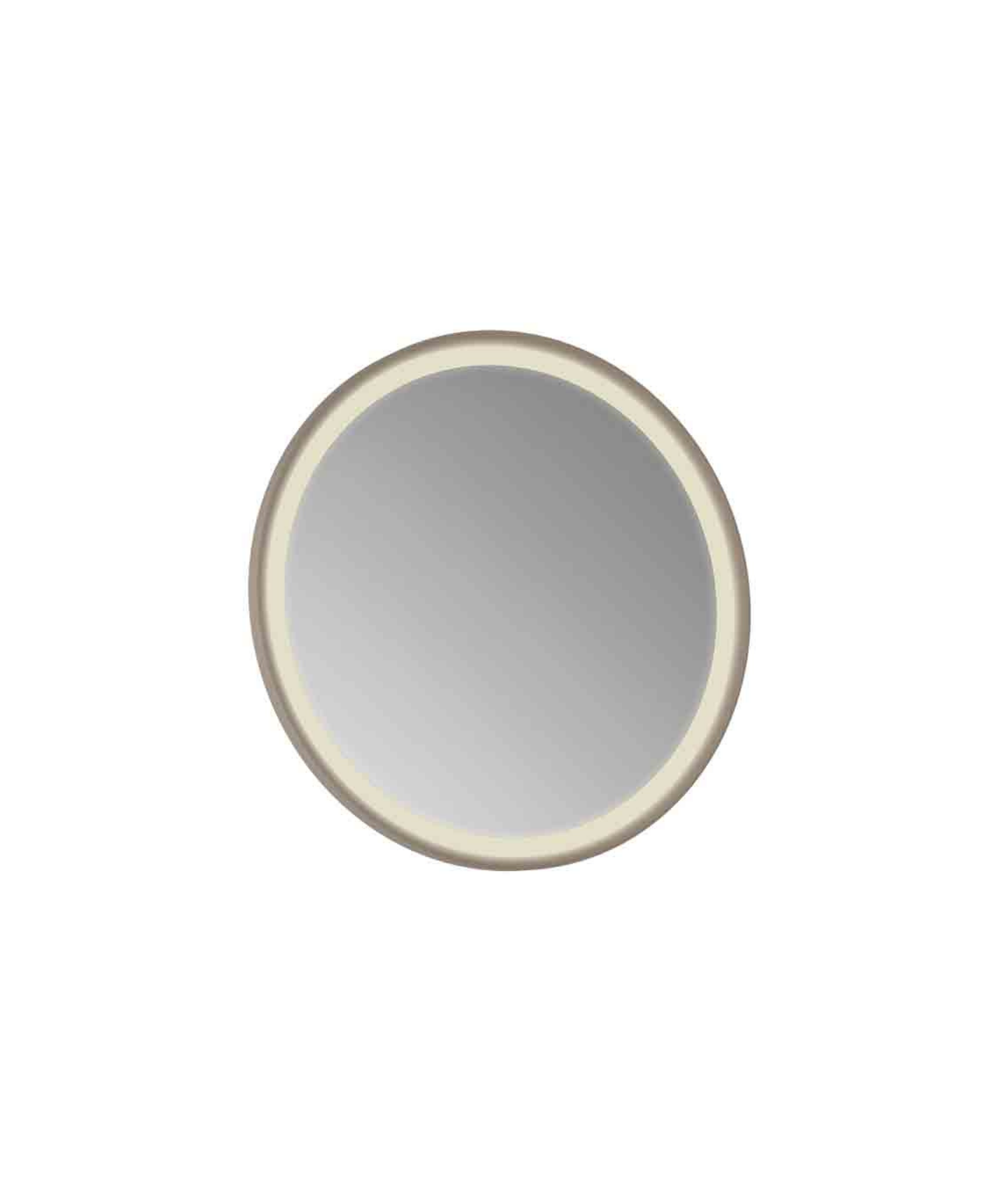 Patara Round Led Mirror 85cm Matte Cappuccino