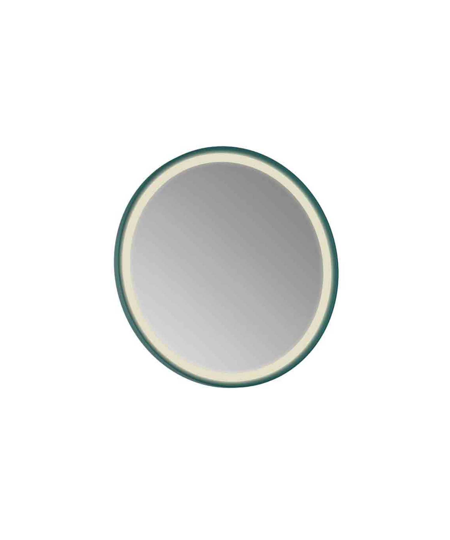 Patara Round LED Mirror 85cm Matte Green