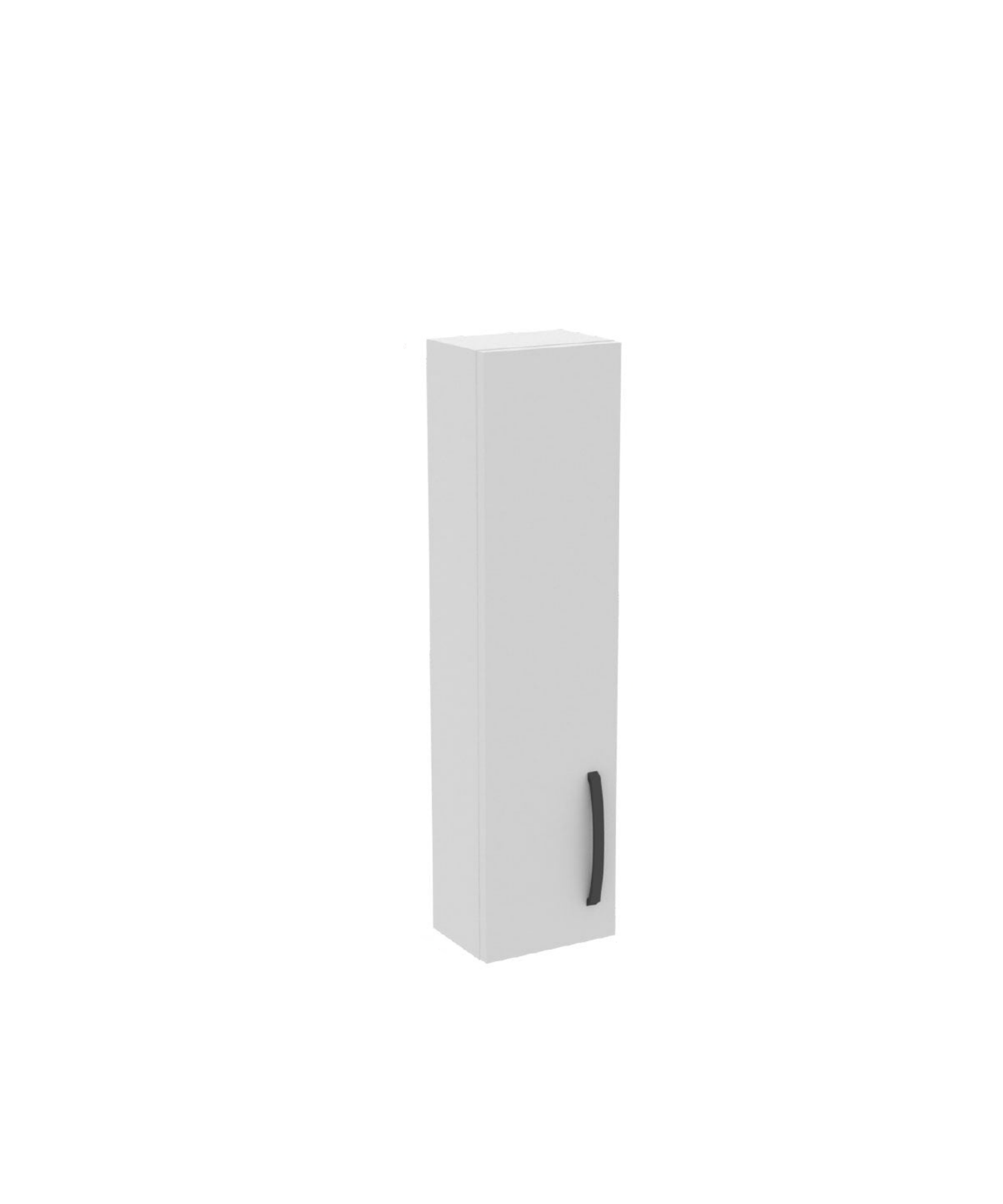 D10 20 cm Right Upper Cabinet White Melamine Body Melamine Cover