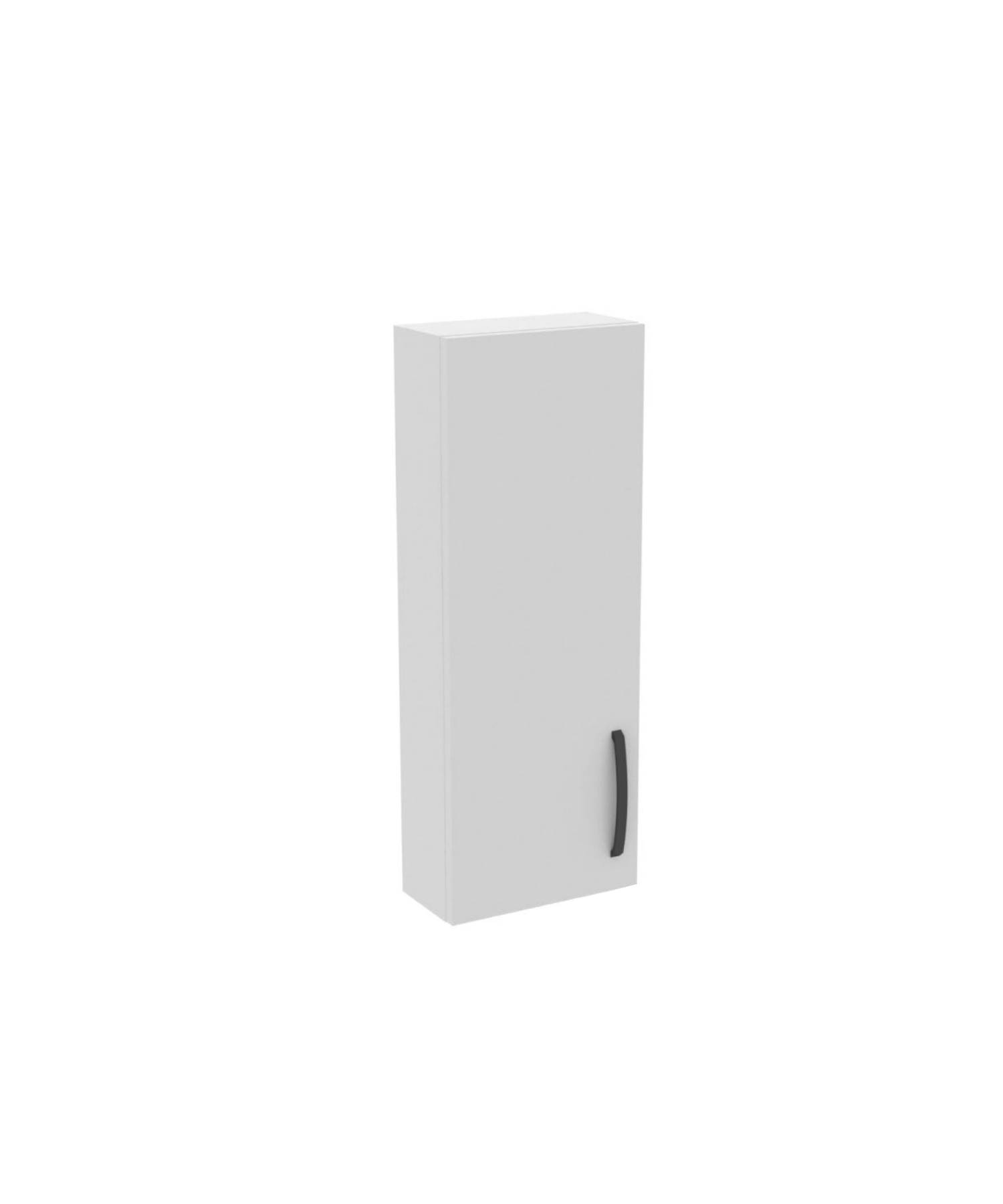 D10 30 cm Right Upper Cabinet White Melamine Body Melamine Cover