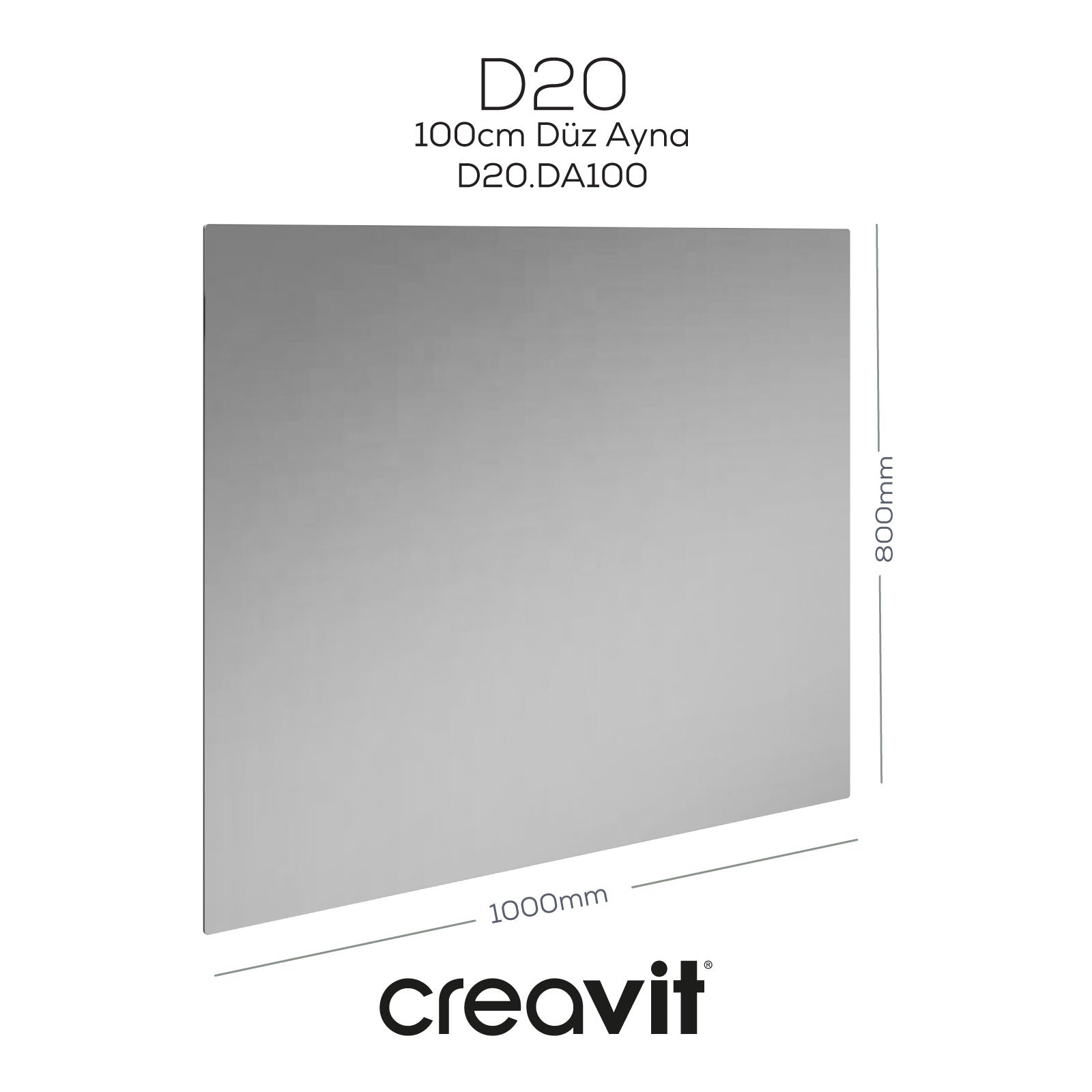 D20 100cm Flat Mirror