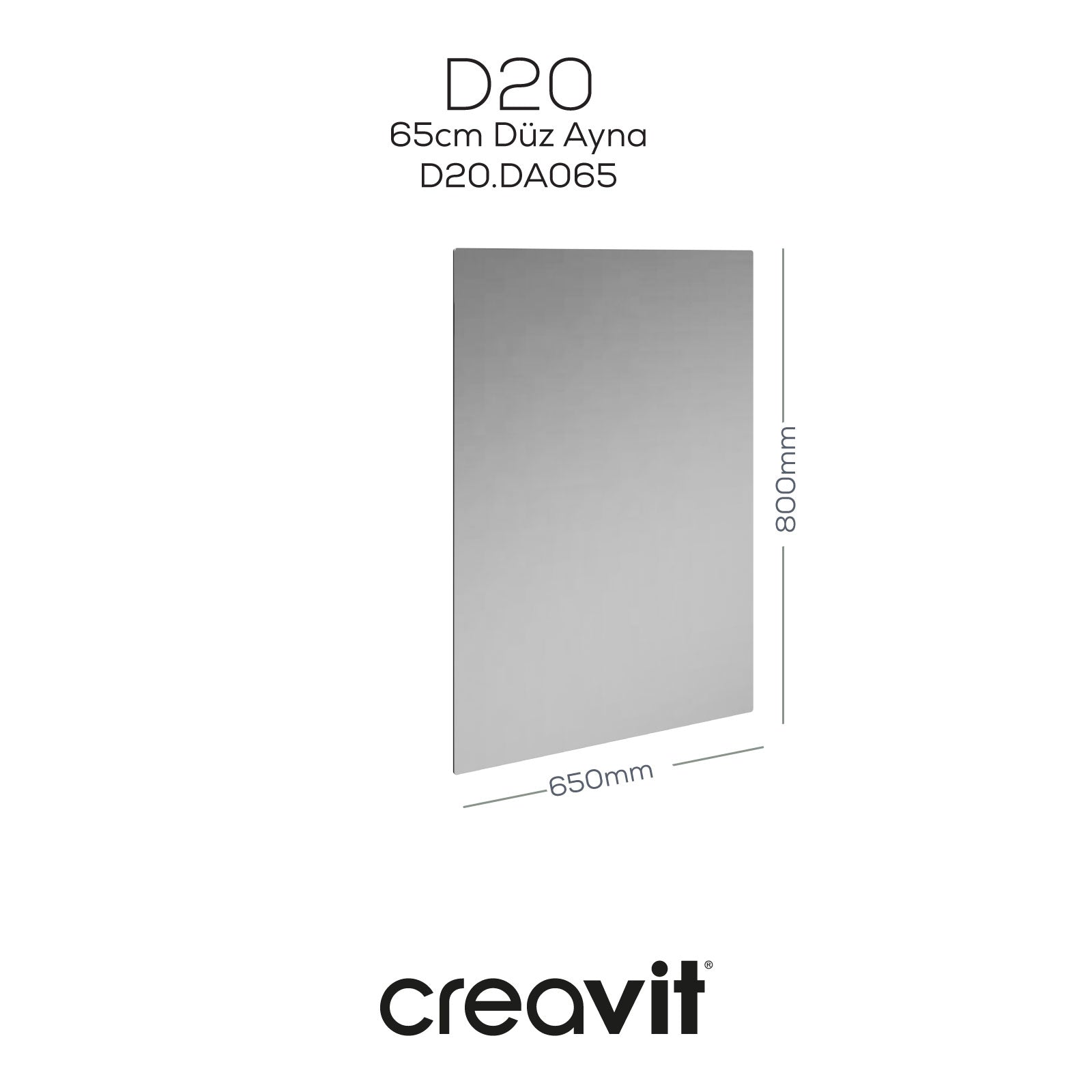 D20 65 cm Flat Mirror