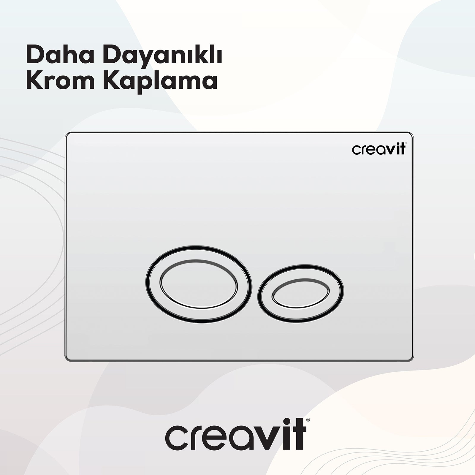 Drop Parlak Krom Kaplama Kumanda Paneli
