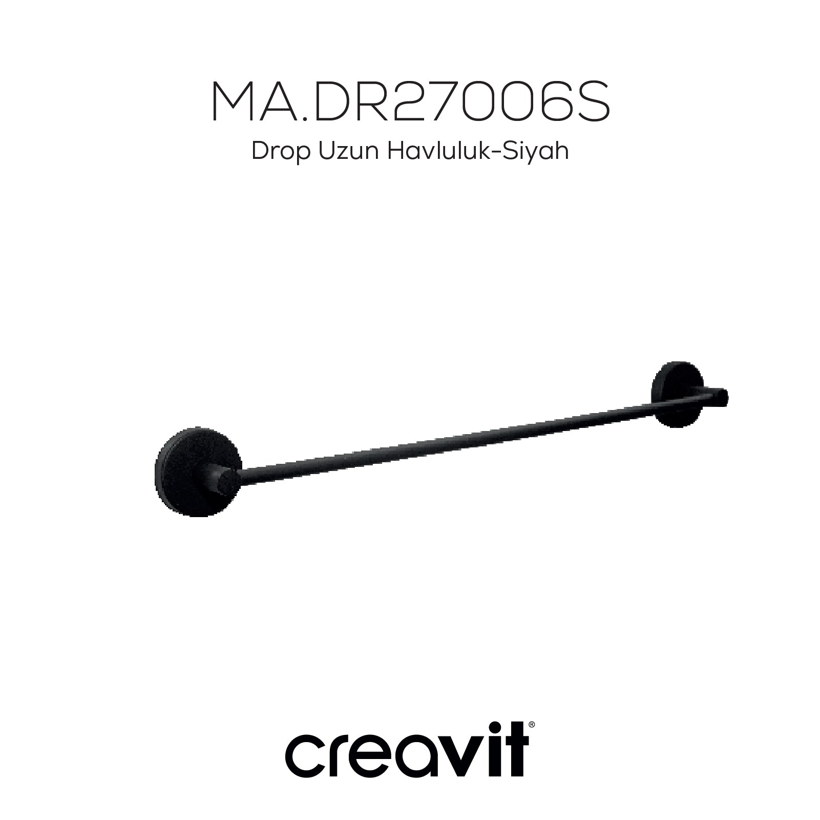 Drop Uzun Havluluk-Siyah