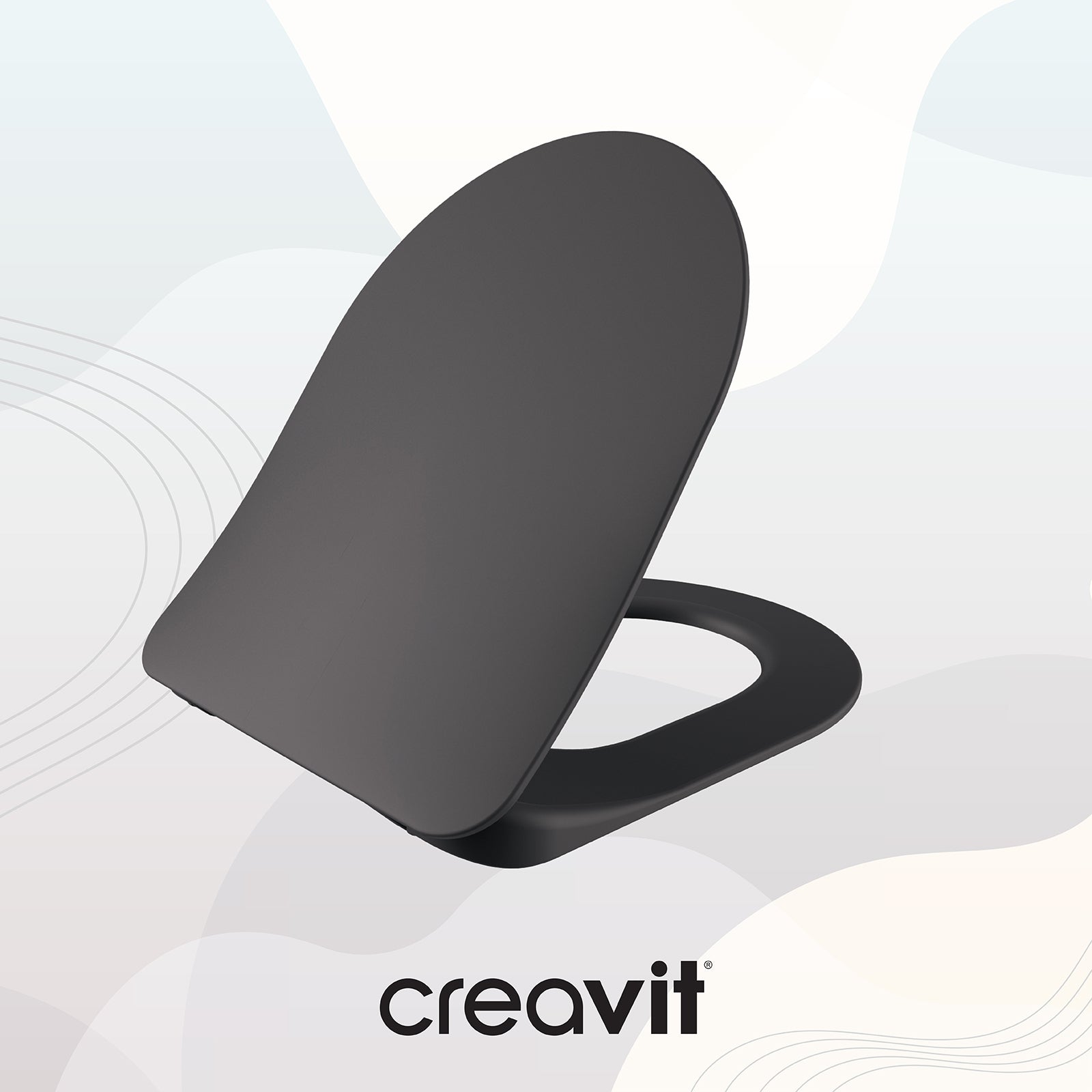 Duck Duroplast Soft Close Toilet Seat Matte Anthracite