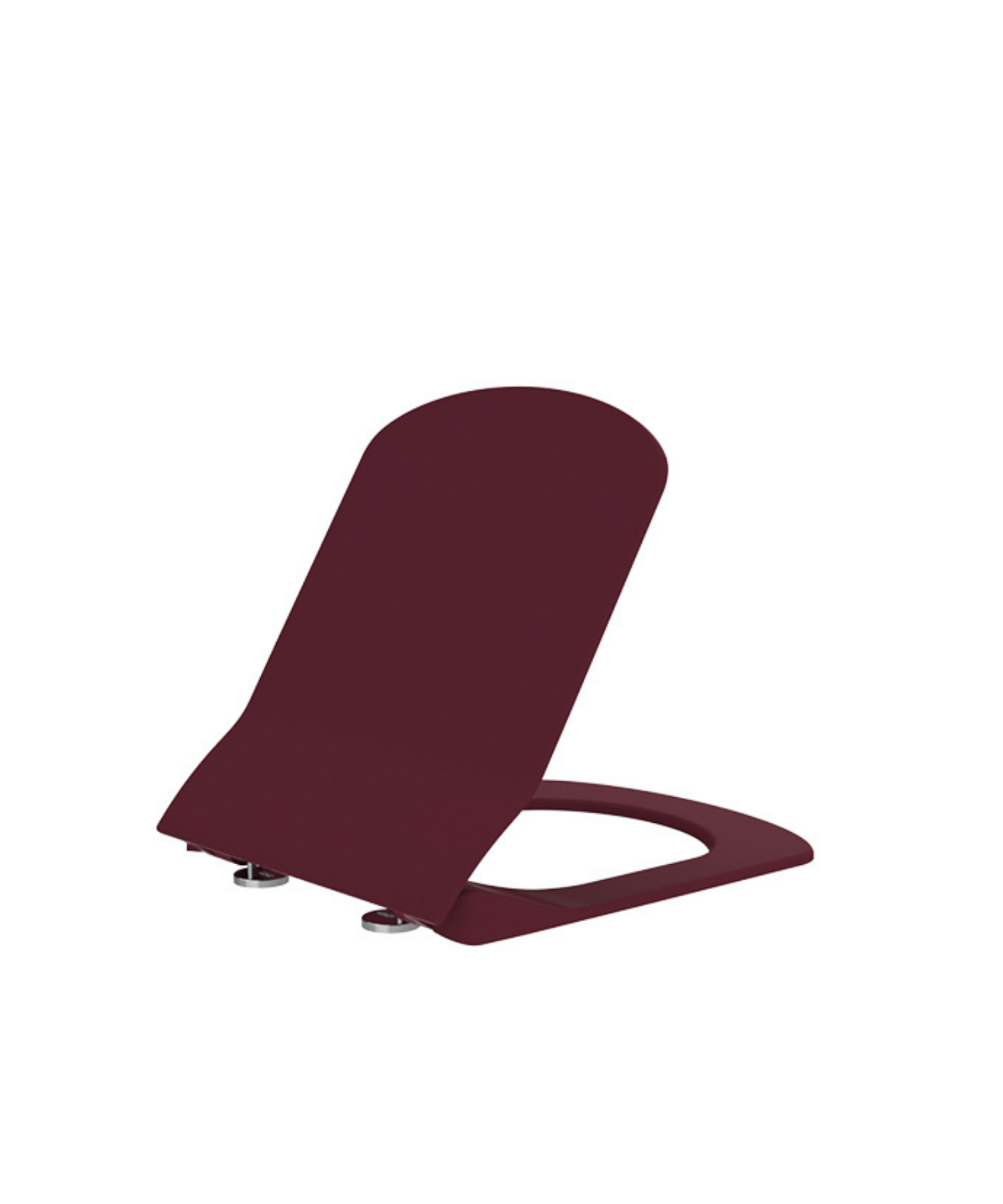 Eleganter Duroplast-Toilettensitz mit Absenkautomatik, Beere