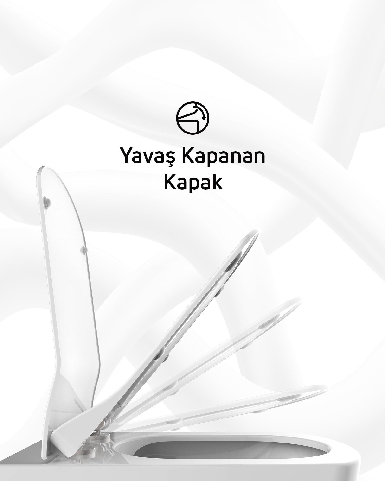 Elegant Duroplast Soft Close Toilet Seat White