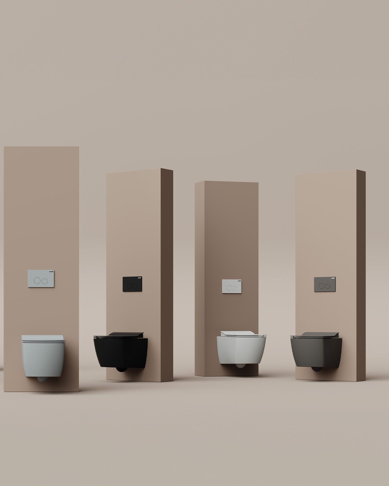 Elegant Rim-Off Wall Hung WC White