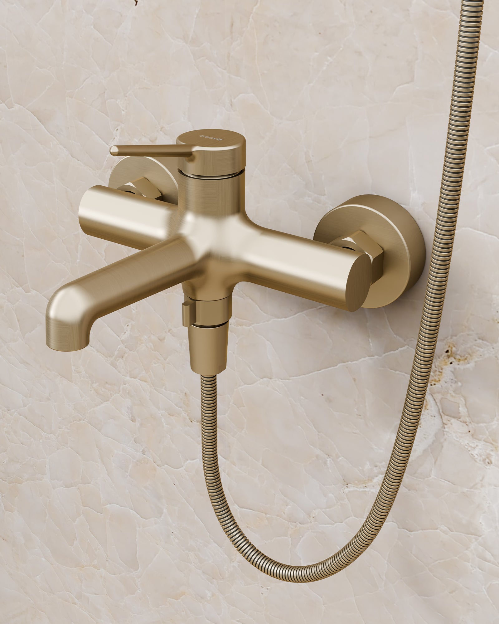 Flow Banyo Armatürü Brush Gold